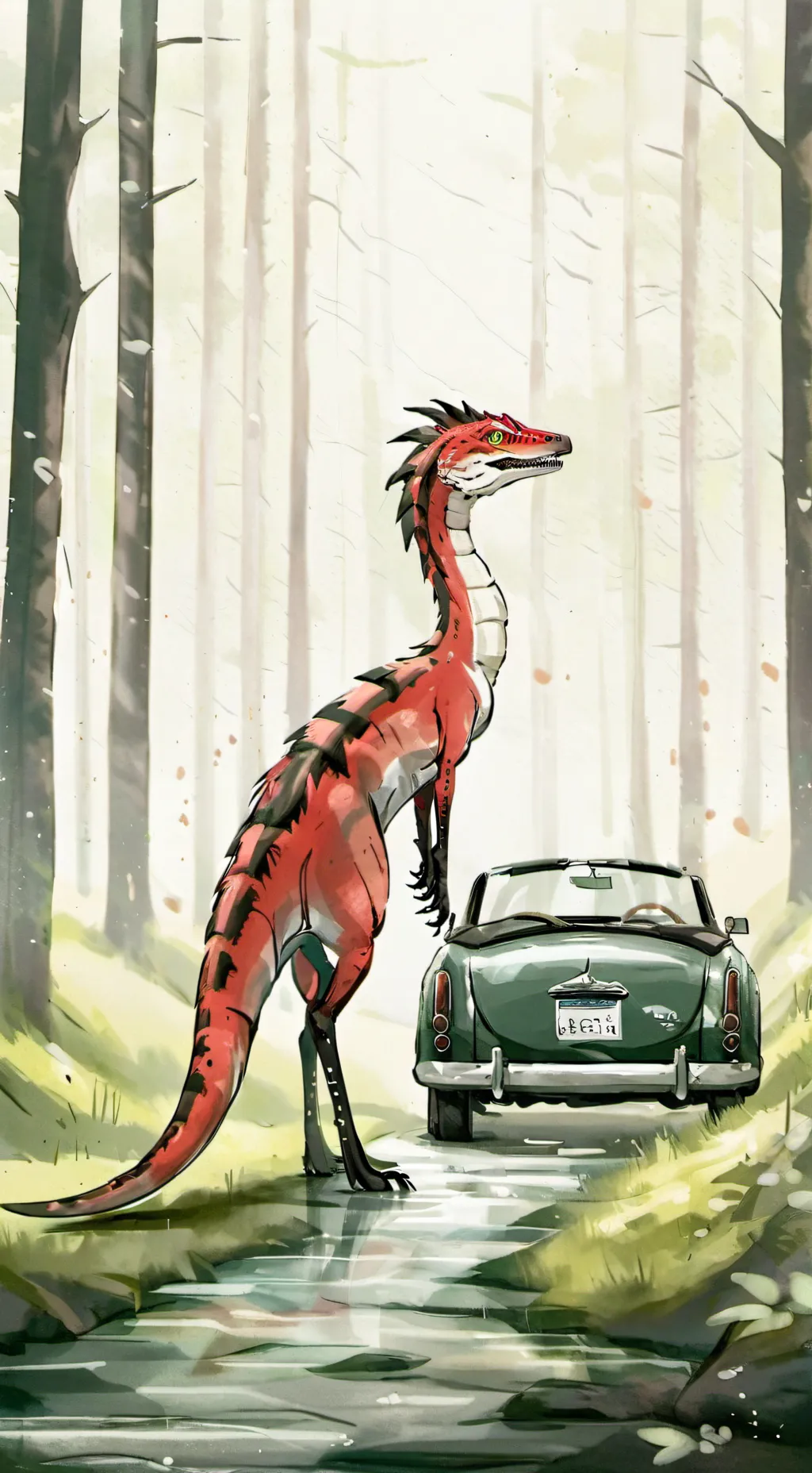 ai character: Dilophosaurus background