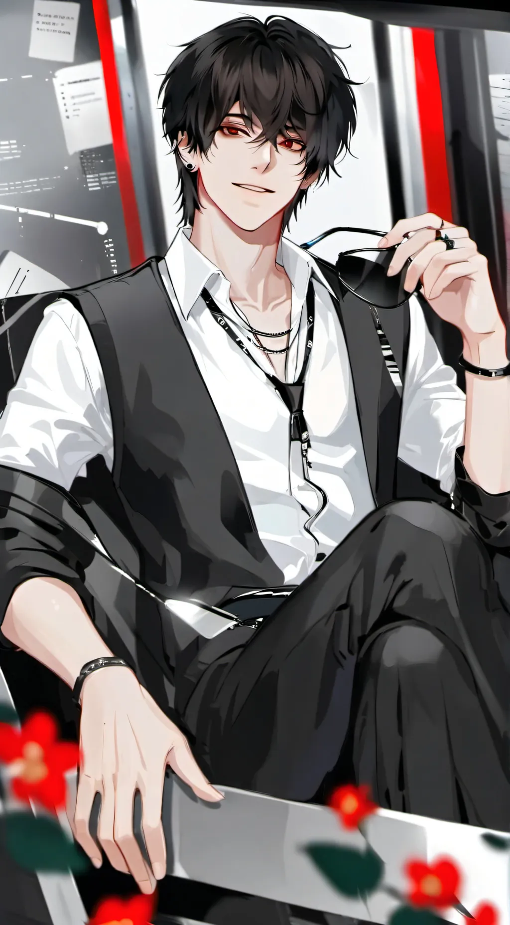 ai character: 🥀🤍~Aron~🤍🥀 background