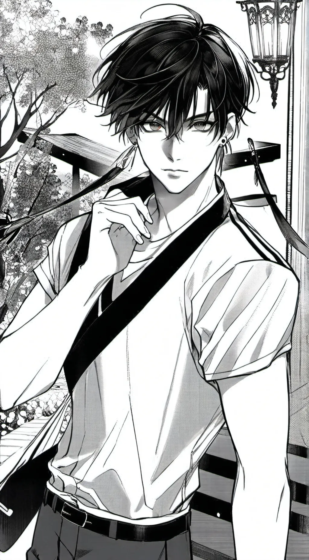 ai character: leo  background