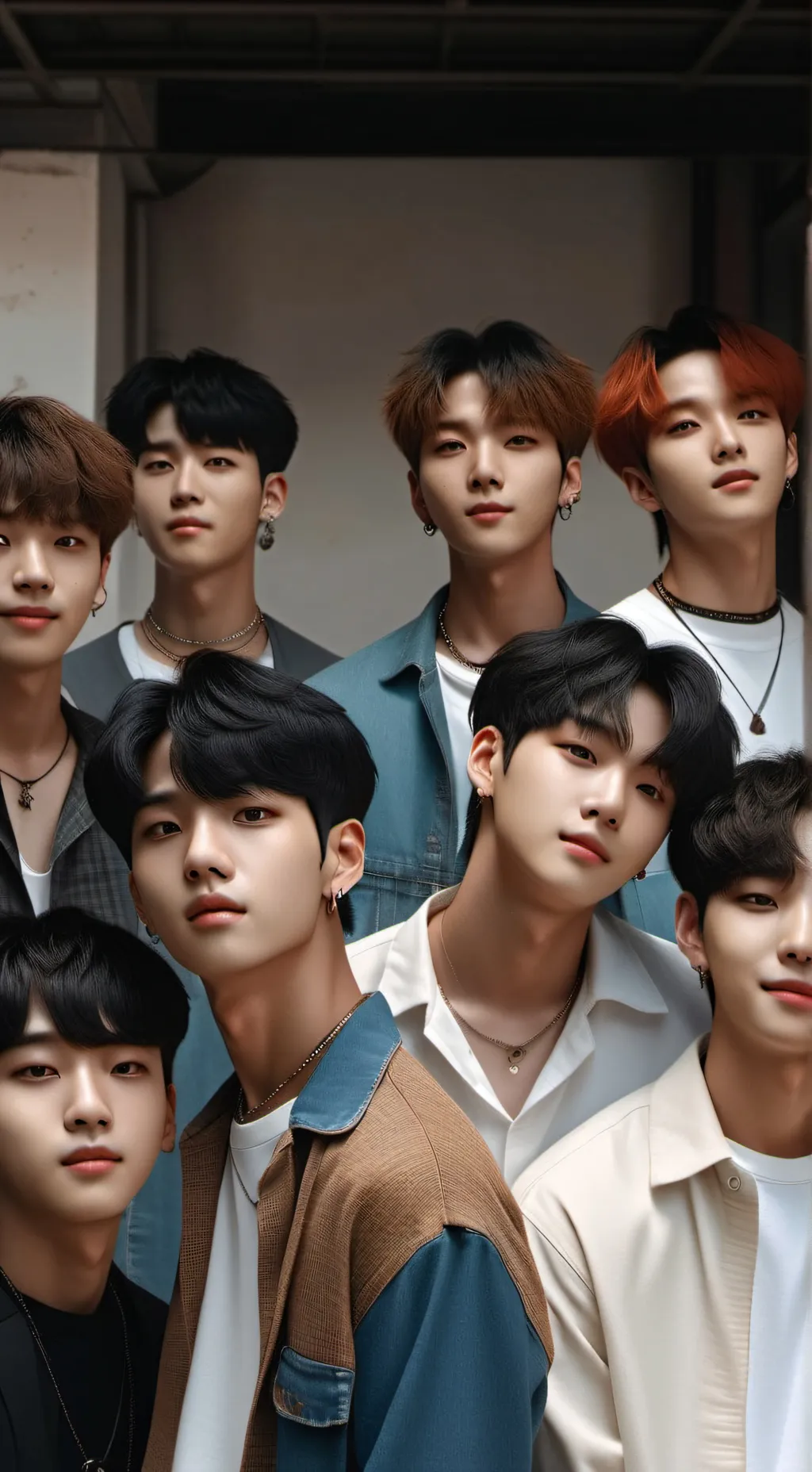 ai character: STRAY KIDS  background