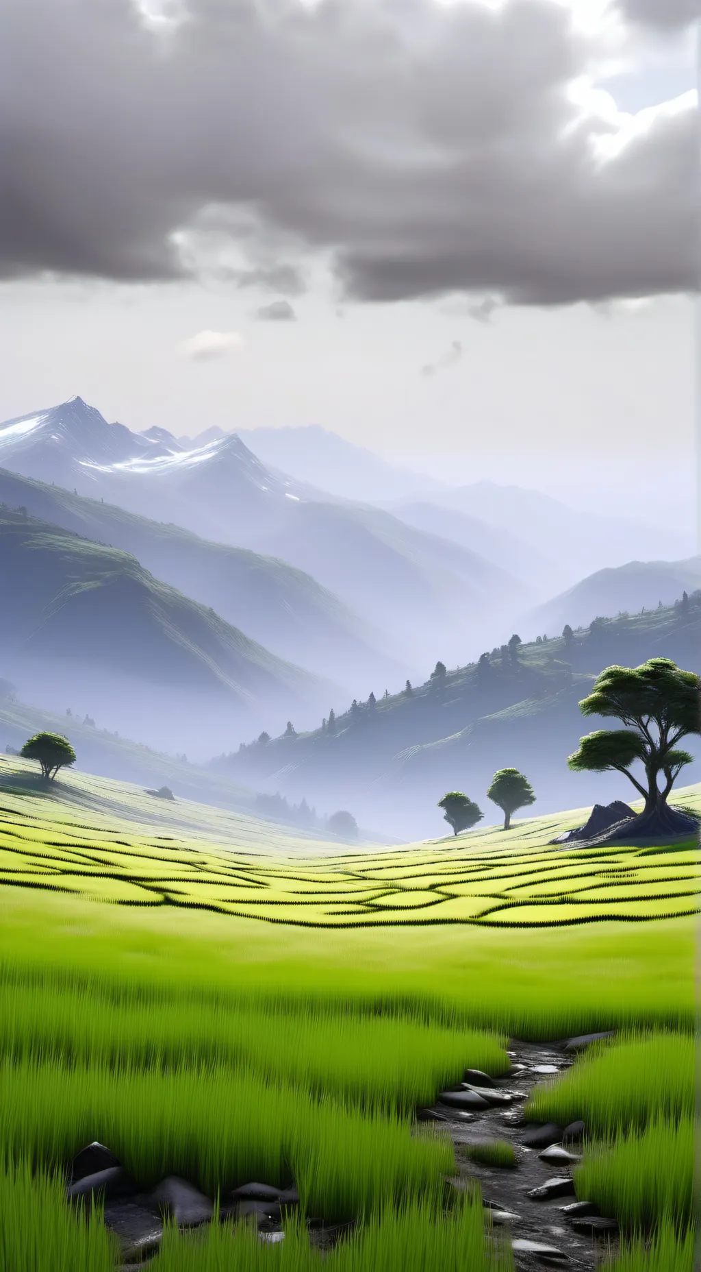 ai character: grass  background