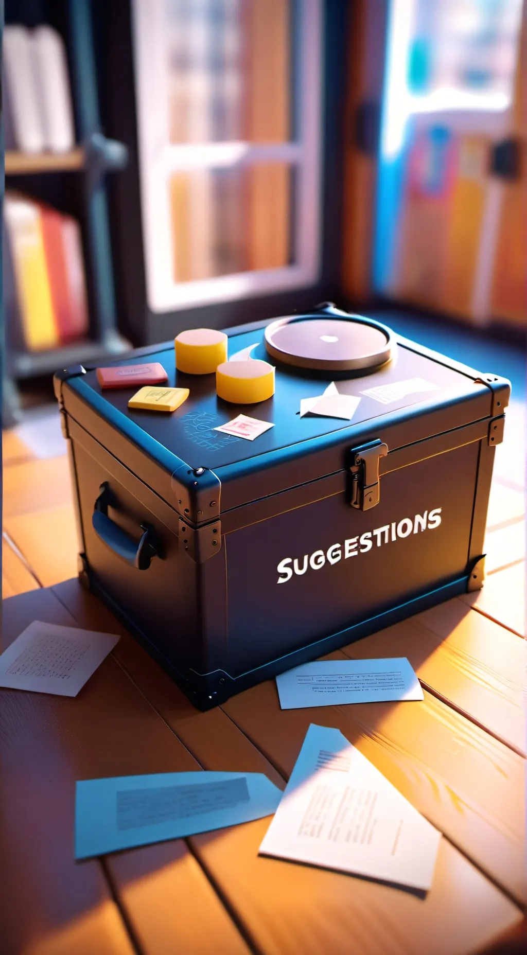 ai character: The Suggestion Box background