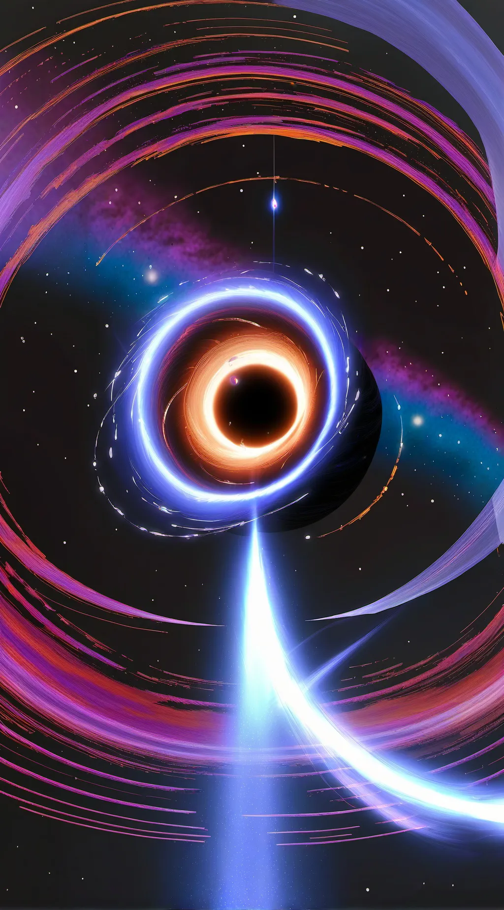 ai character: Black hole background