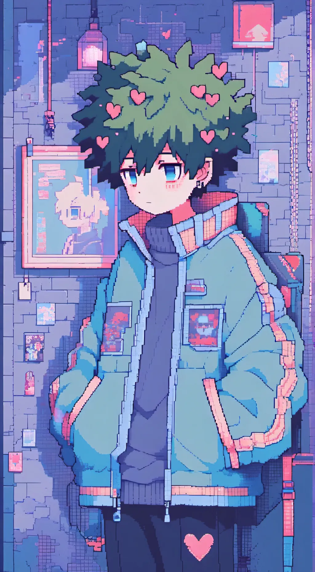 ai character: Deku background