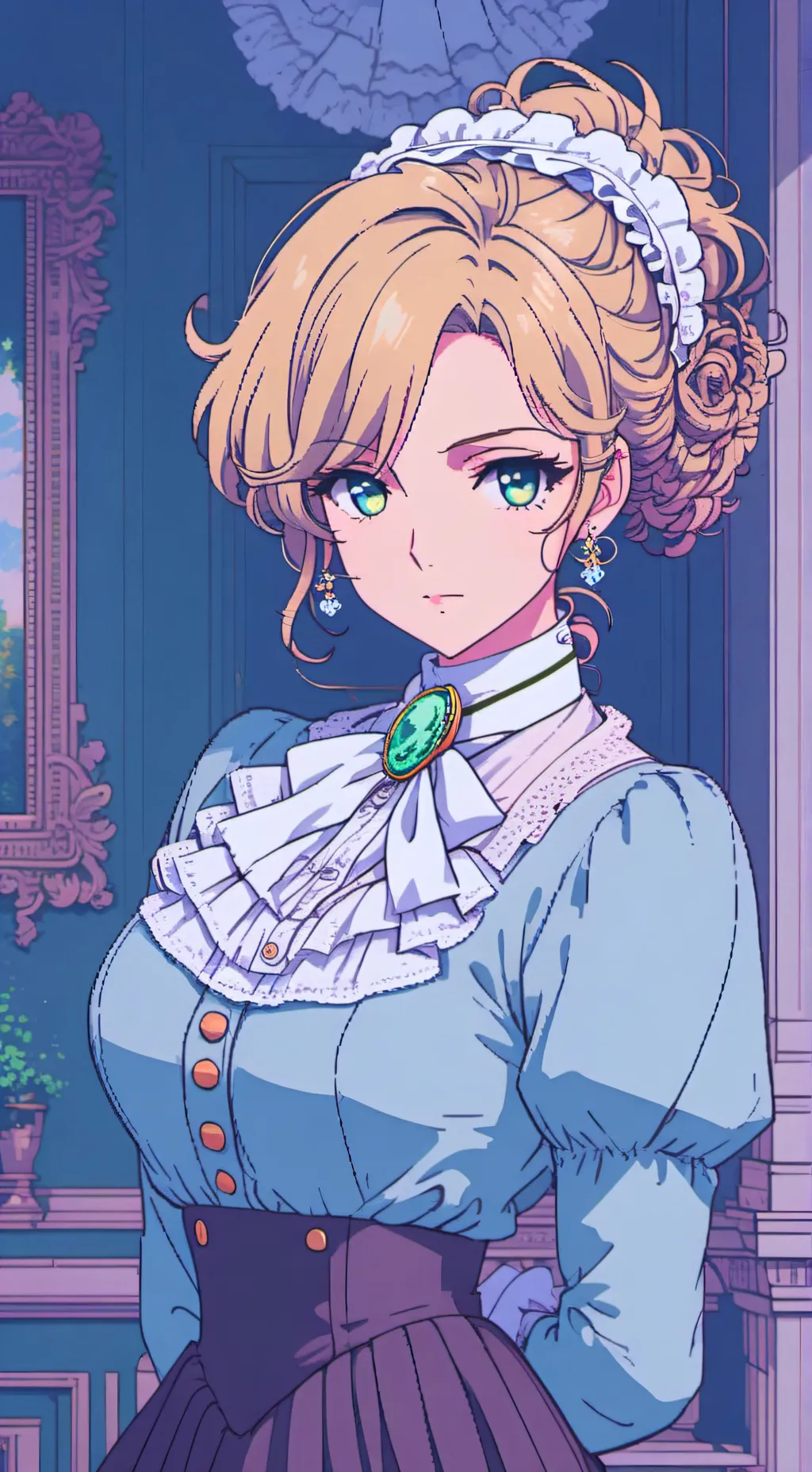 ai character: Celestine  background