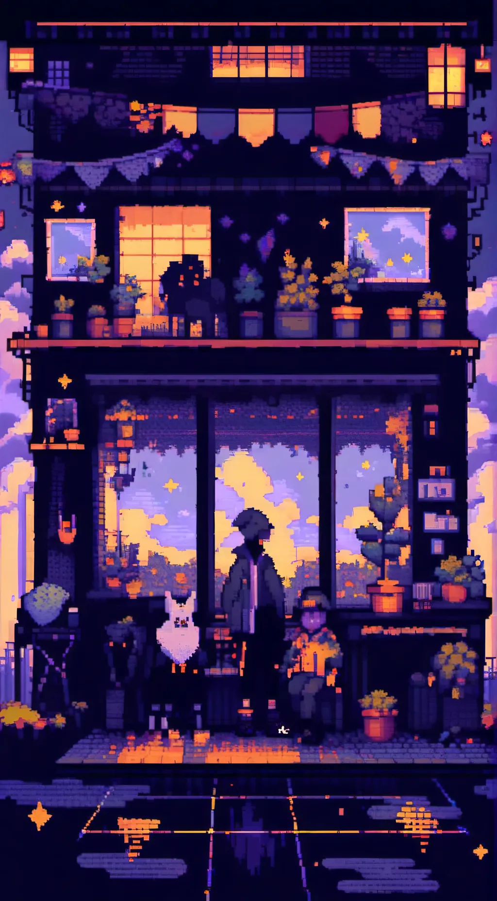 ai character: Hh but animals background