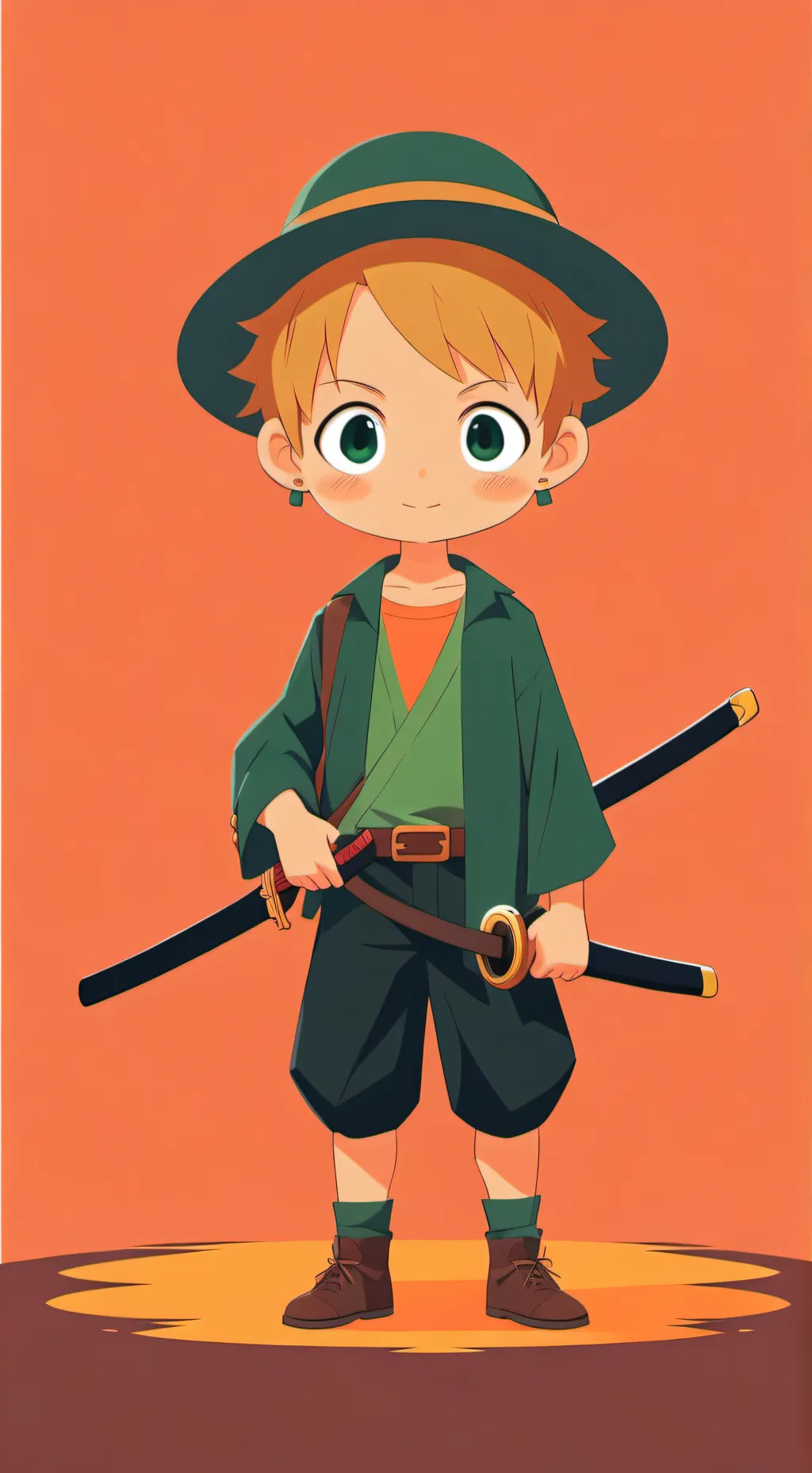 ai character: One piece background