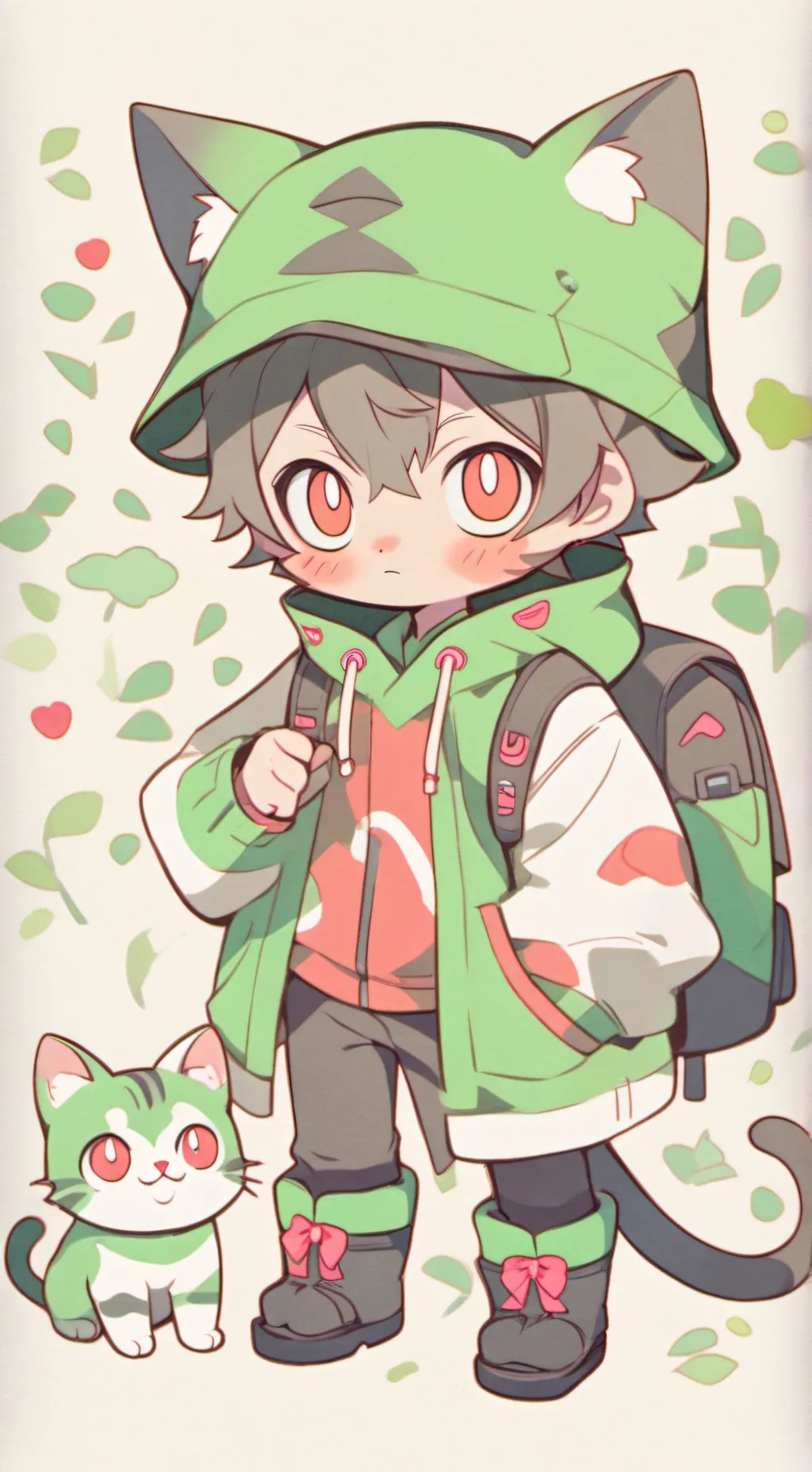 ai character: Cat background