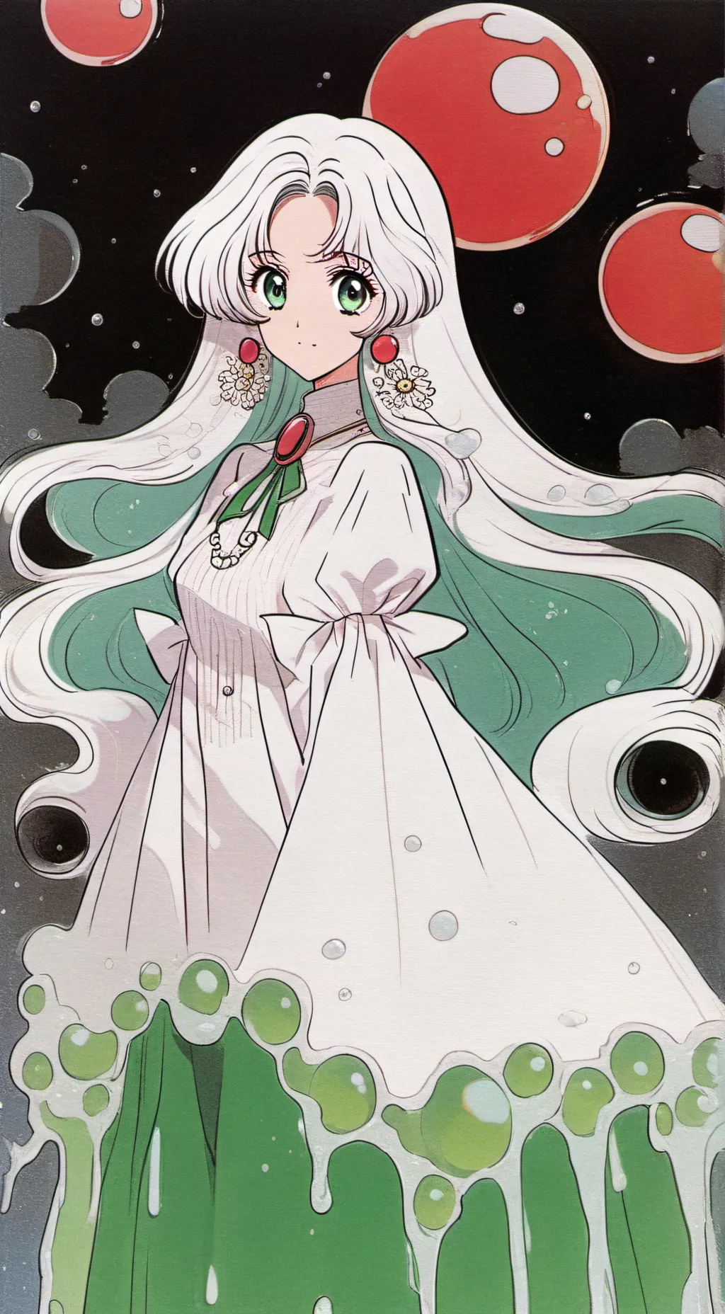 ai character: Slime girl background