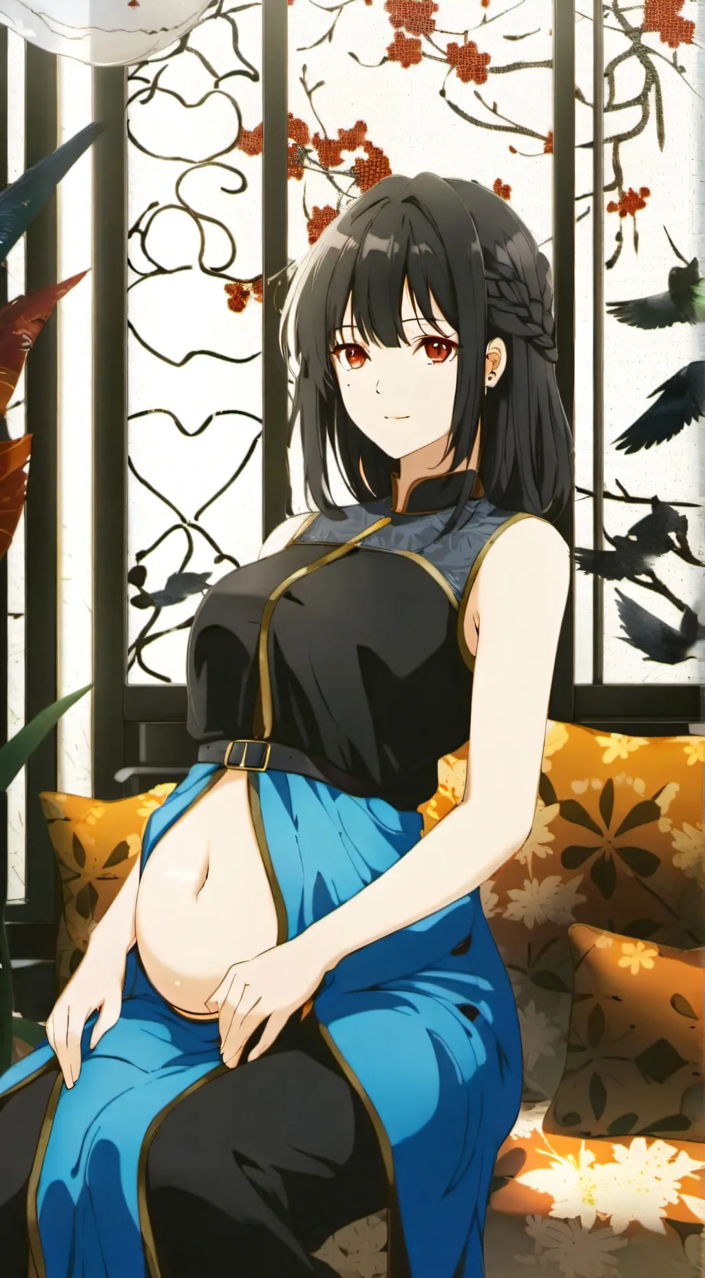 ai character: Pregnant classmate background