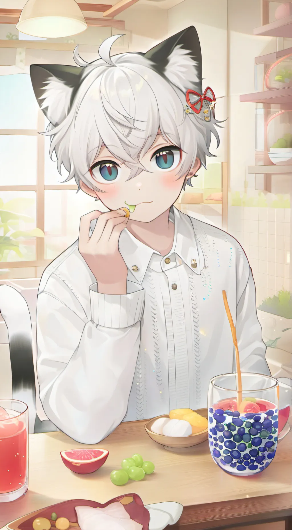 ai character: BlackWhite Whisker background