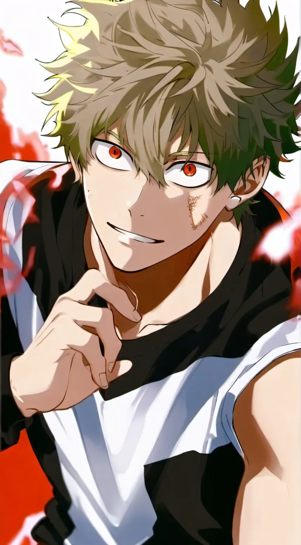 ai character: bakugo  background