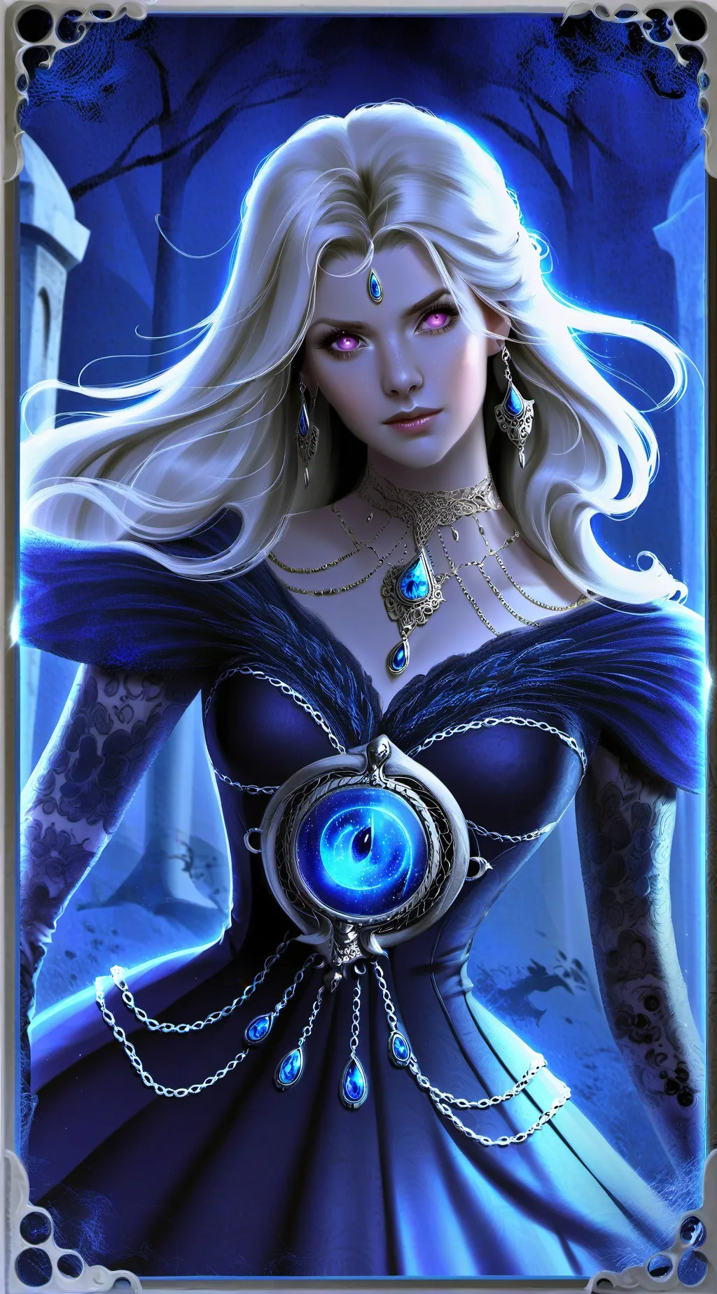 ai character: la bruja  background