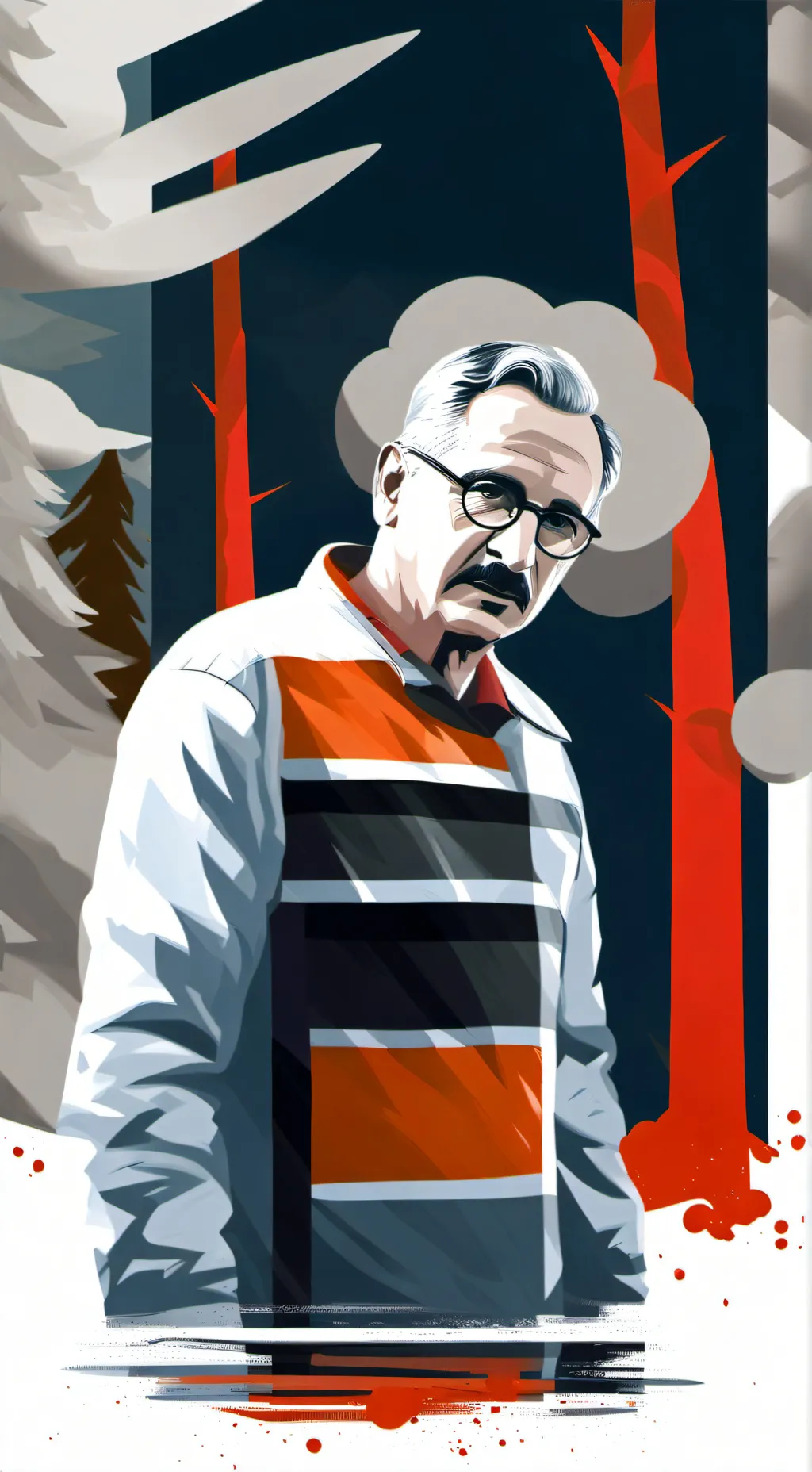 ai character: Friedrich Hayek  background