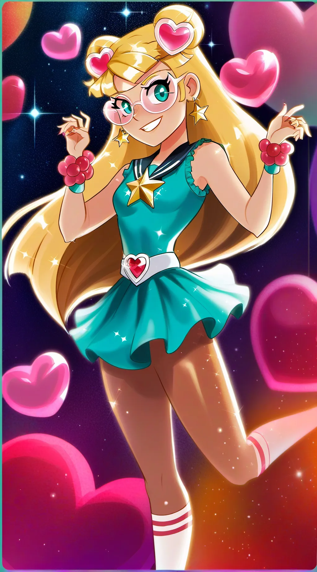 ai character: Leni Loud Scout background