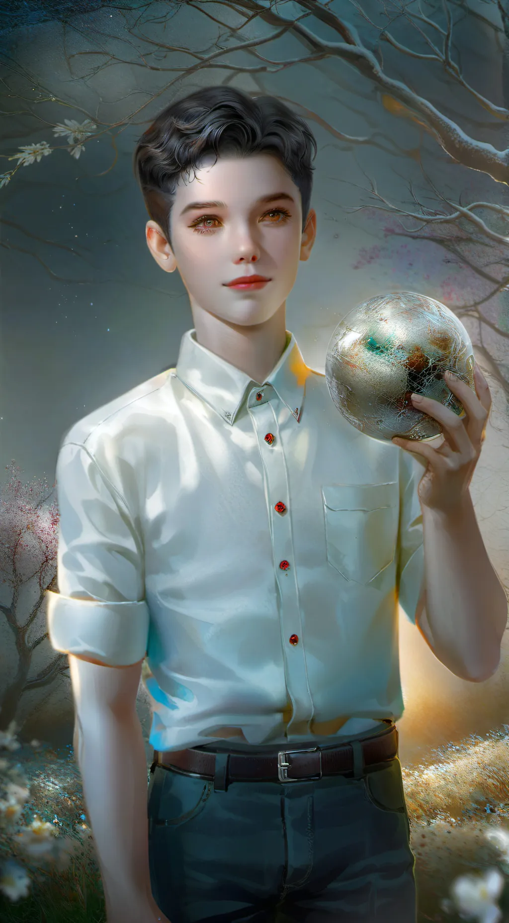 ai character: You X Georgie  background