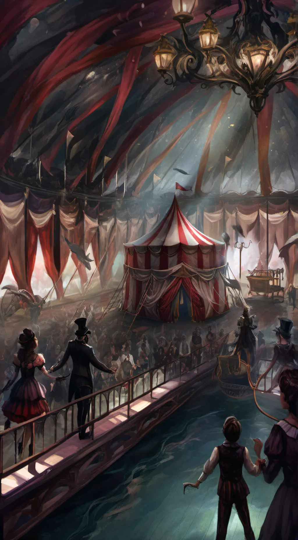 ai character: Circus👹 background