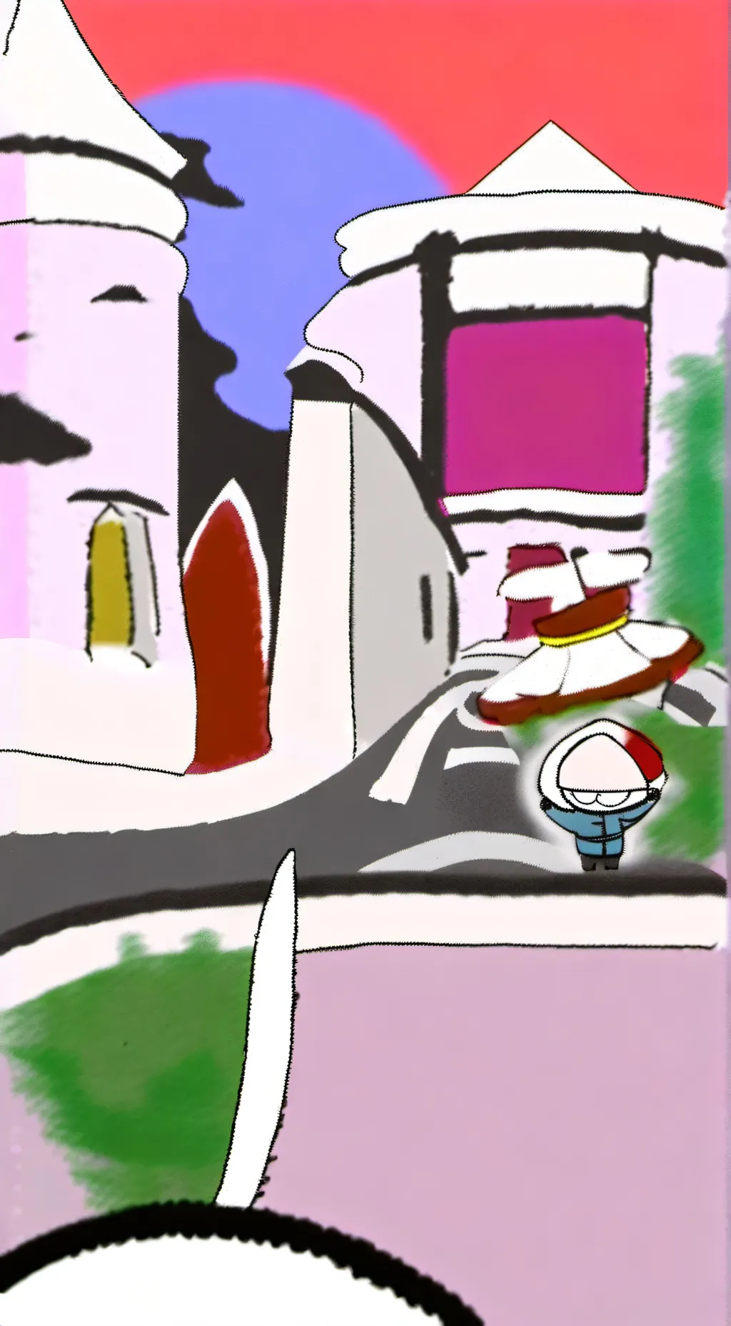 ai character: Silver the salmon🤍 background