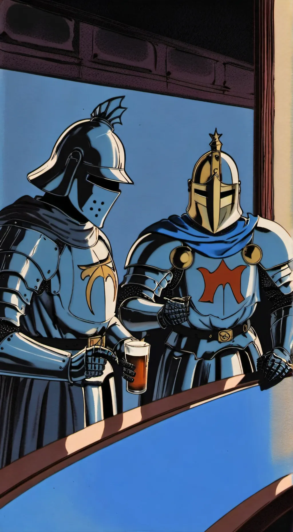 ai character: Drunken knights  background