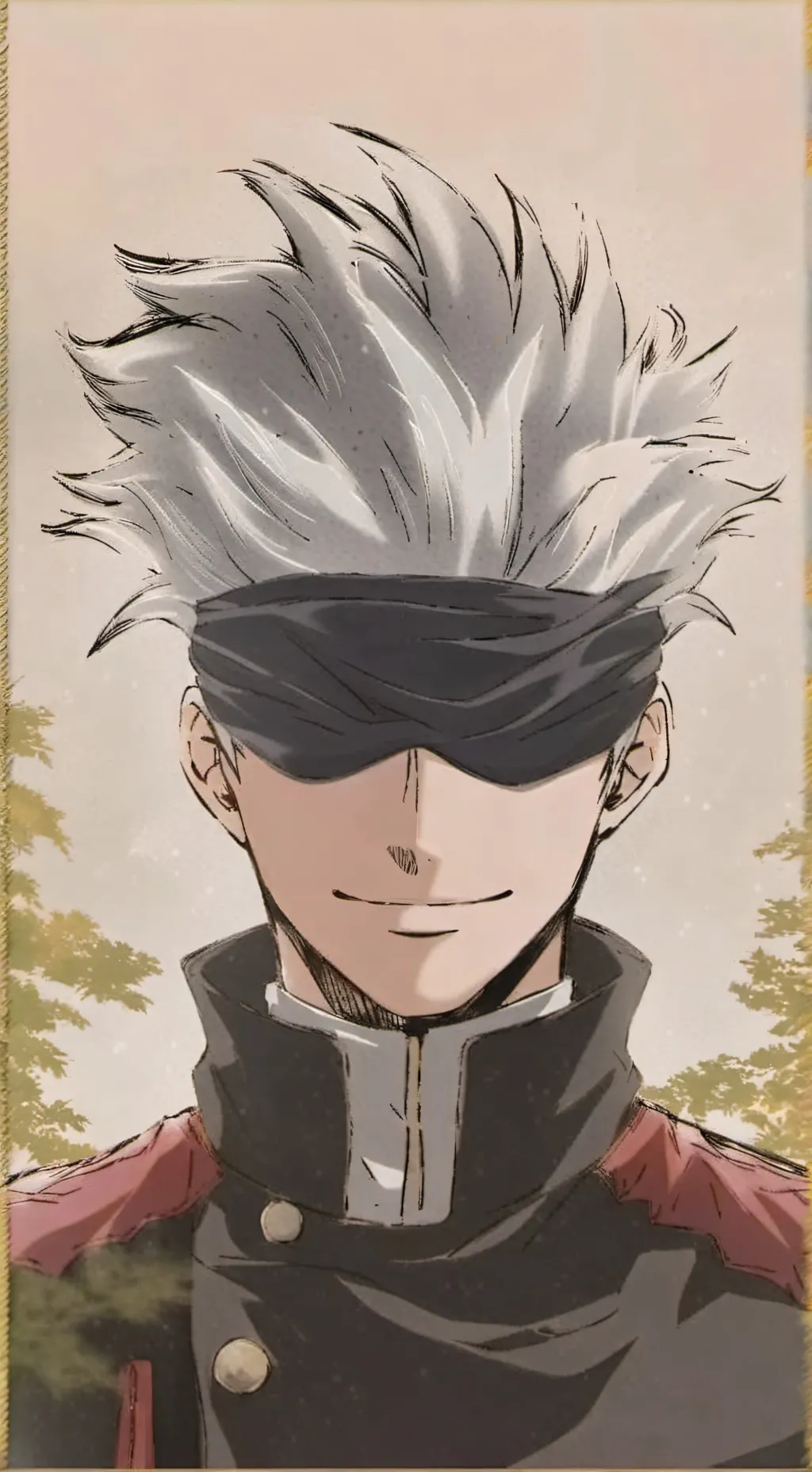 ai character: GOJO SATORU background