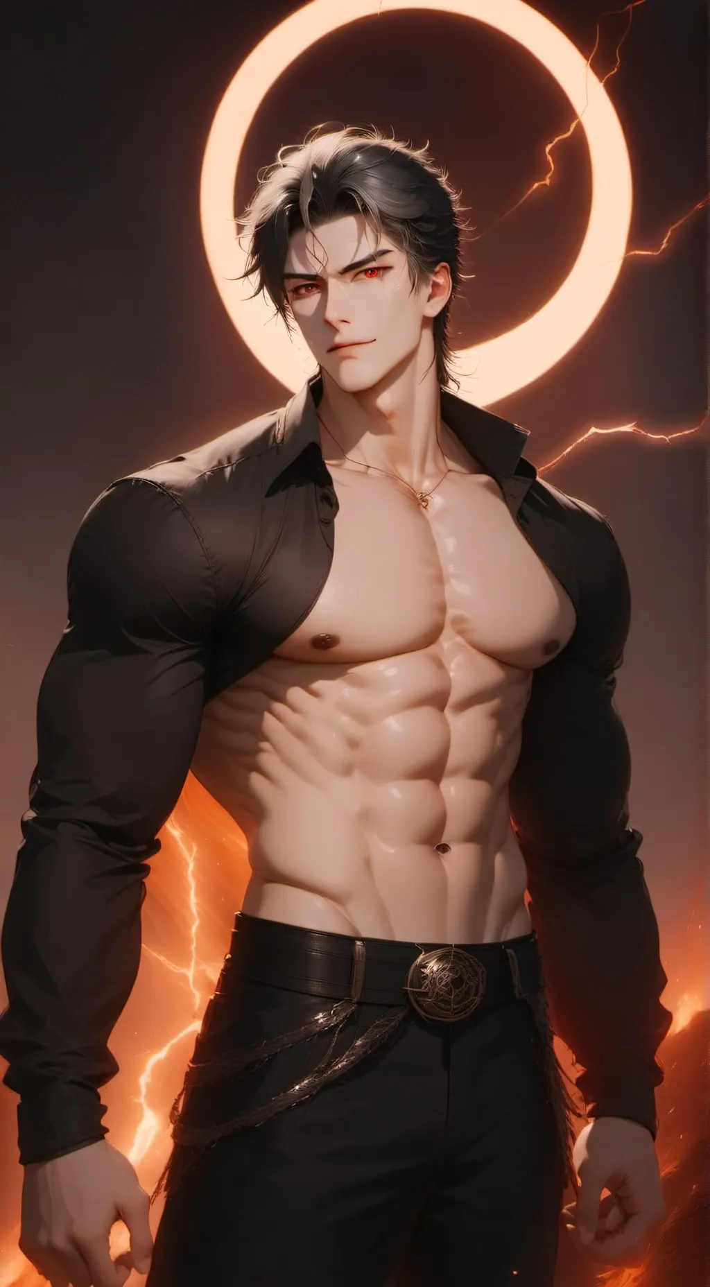 ai character: Lucifer Asmodeus  background