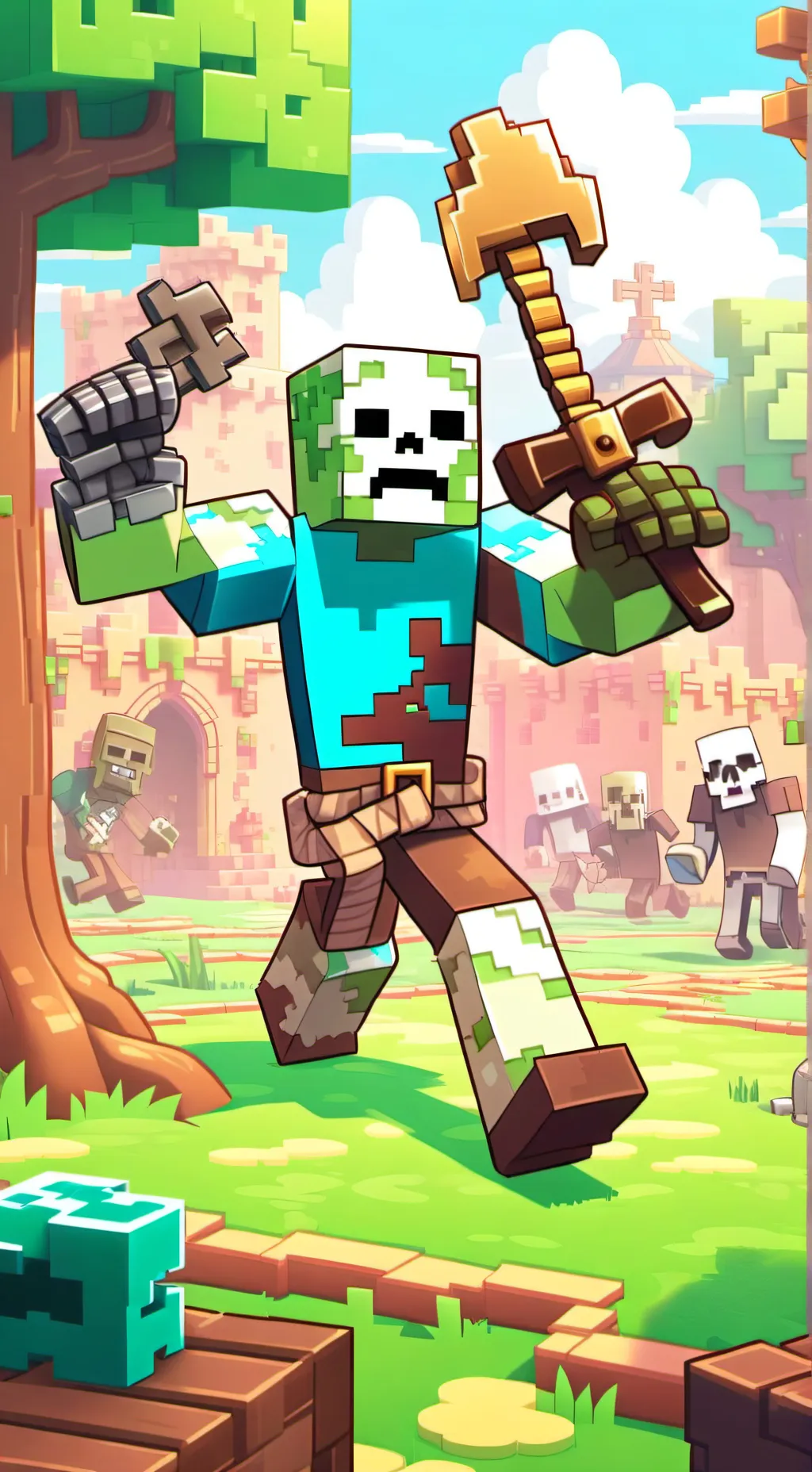 ai character: diary of zombie background