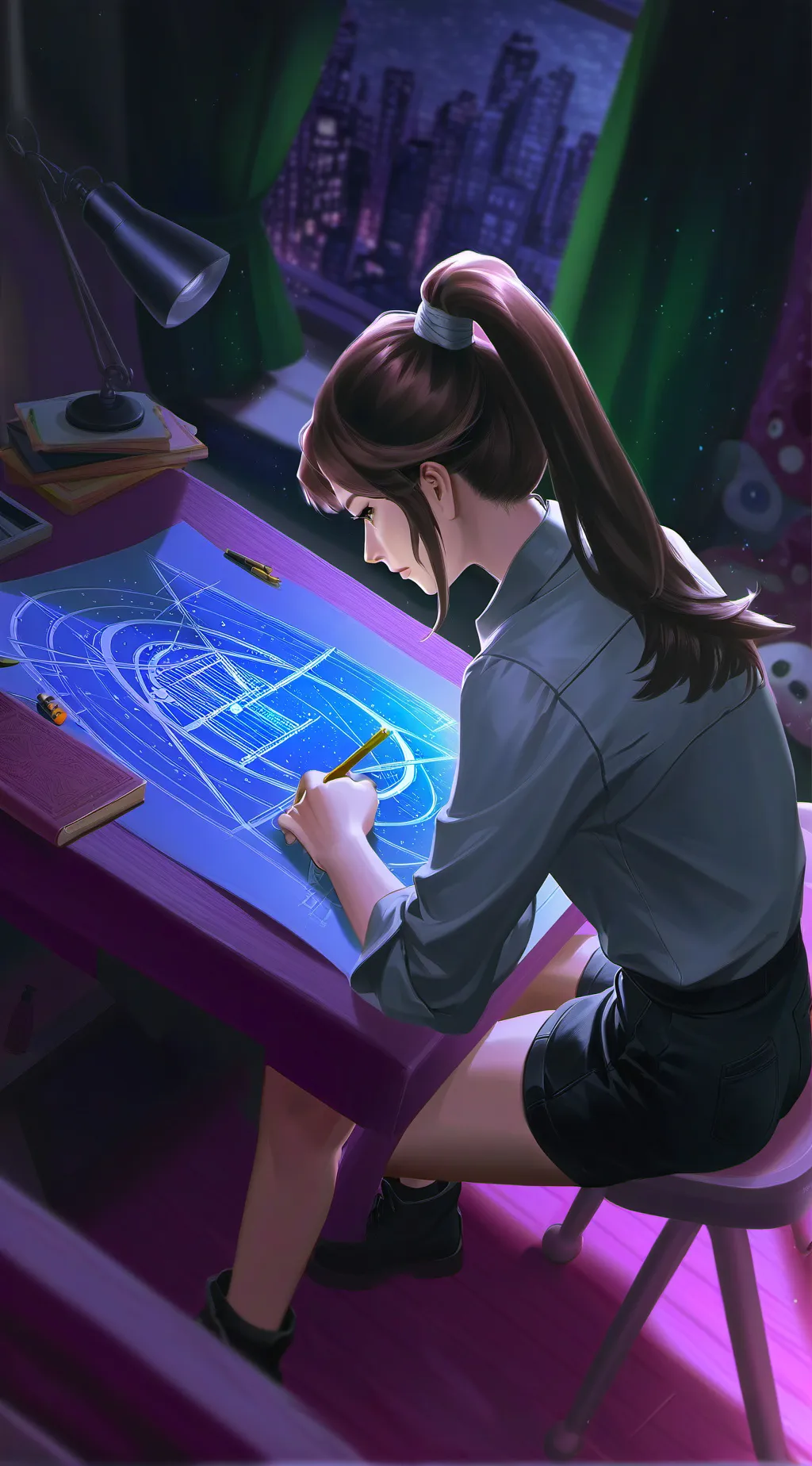 ai character: Leah background