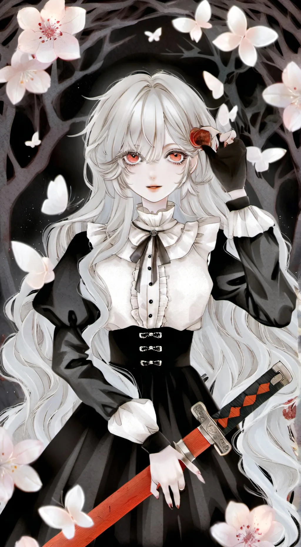 ai character: Ashley(evil girl) background