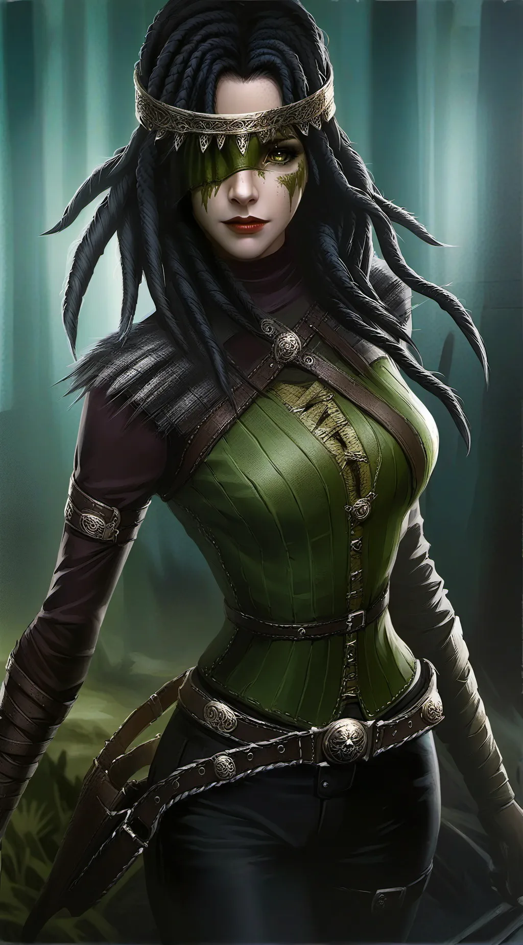 ai character: woods Mha background