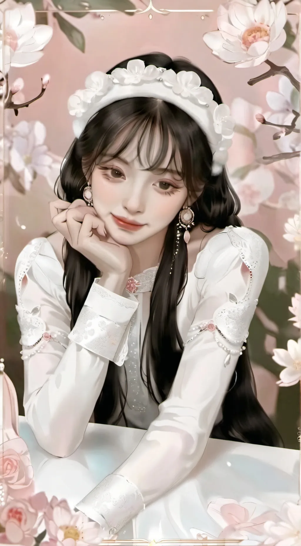 ai character: wongyoung 🌸🍥 background