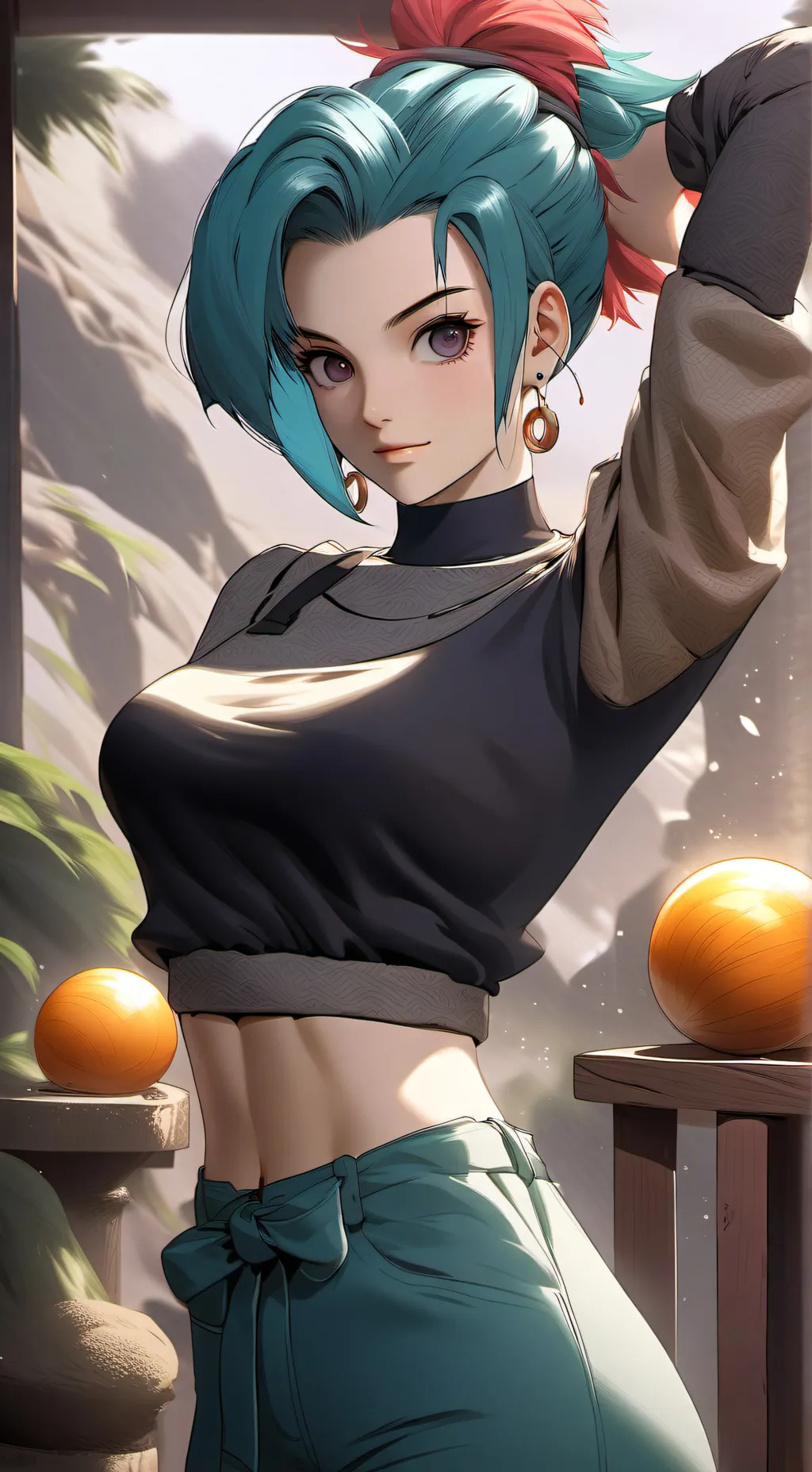 ai character: Bulma background