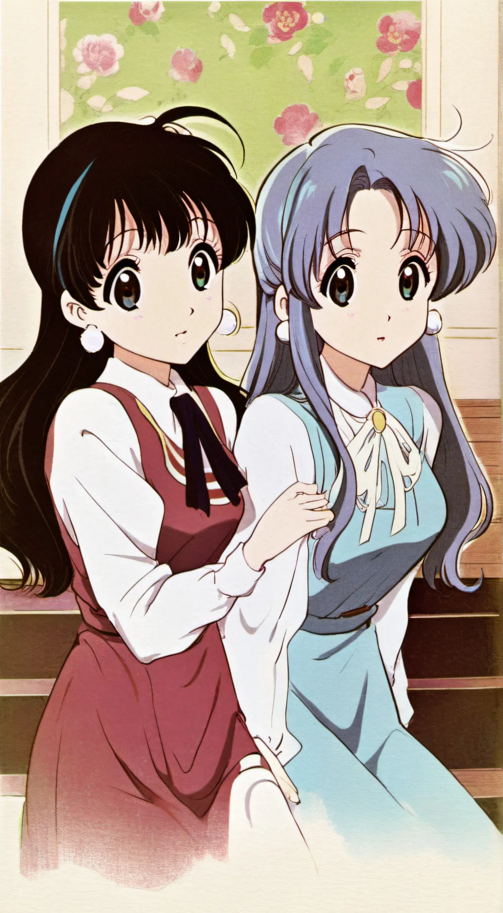 ai character: Ruby & Roxy background