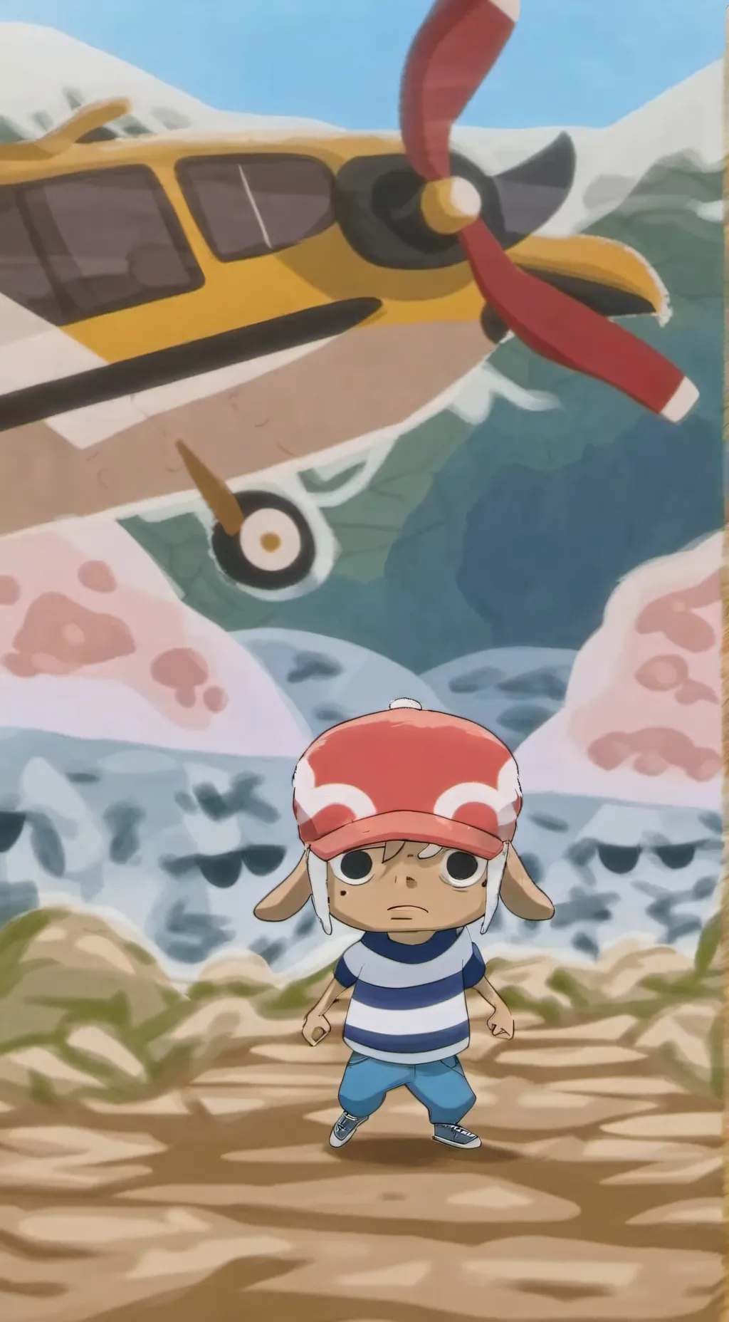 ai character: Chopper and crew background