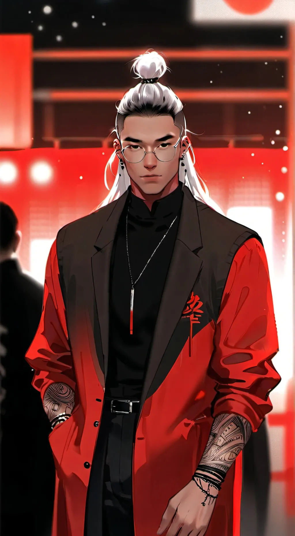 ai character: Akio  background