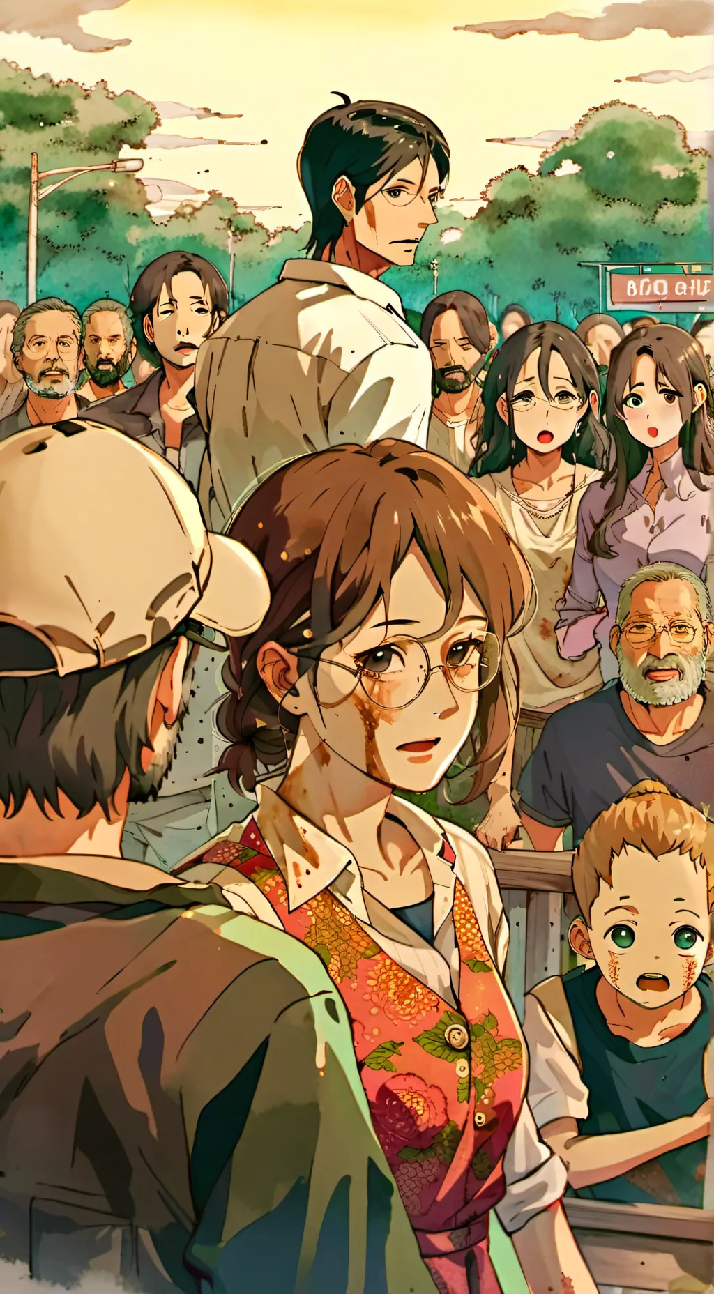 ai character: The Walking Dead. background