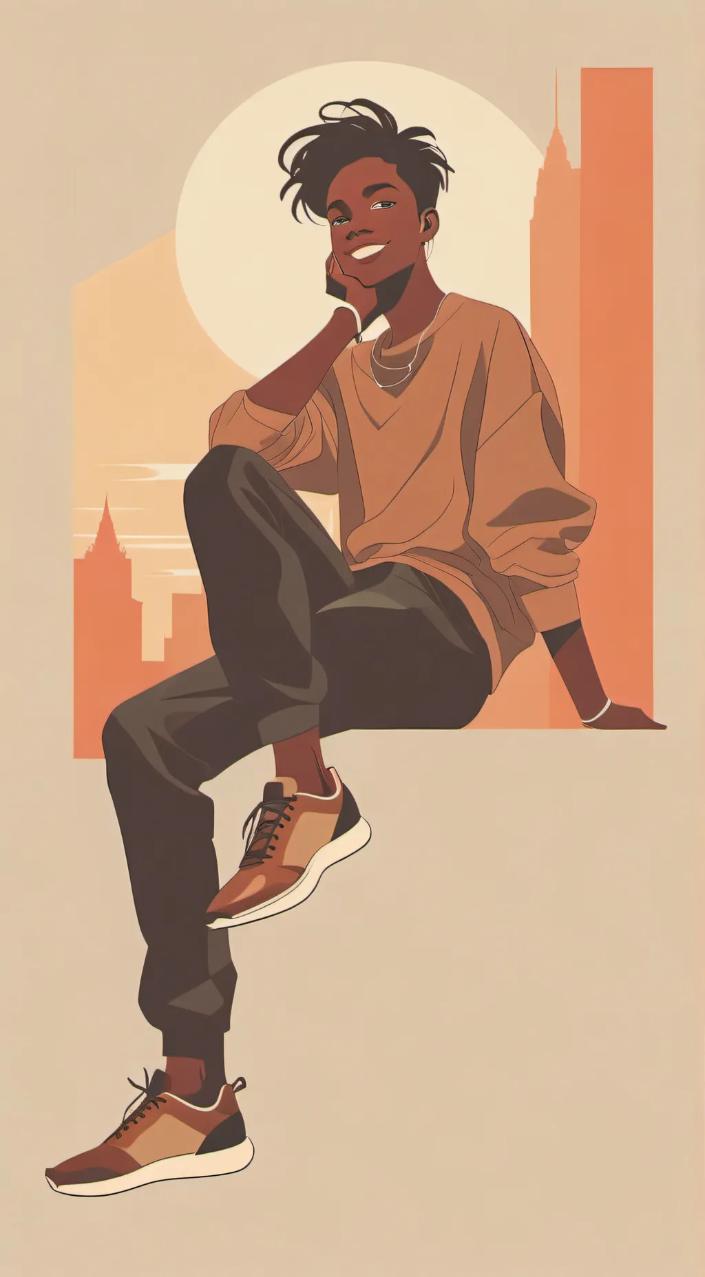 ai character: Non ou Oui background