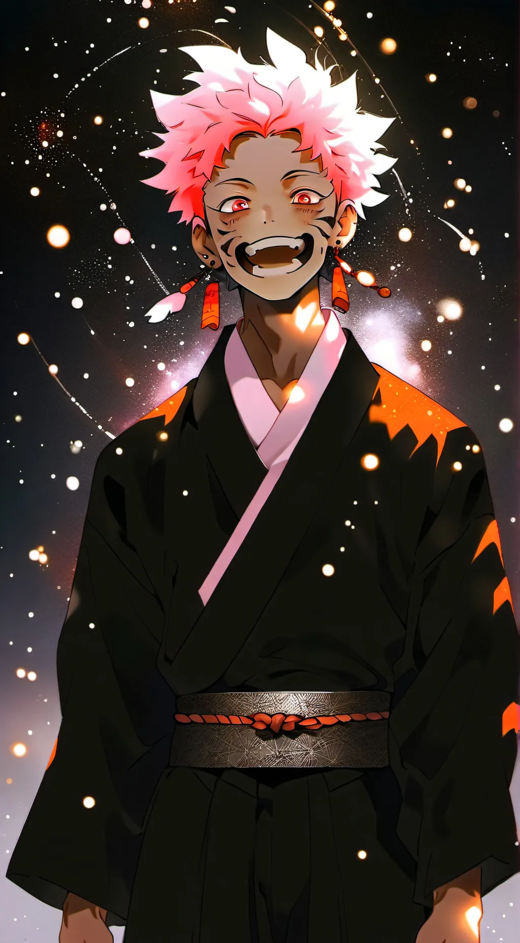 ai character: Sukuna❤️🌸 background