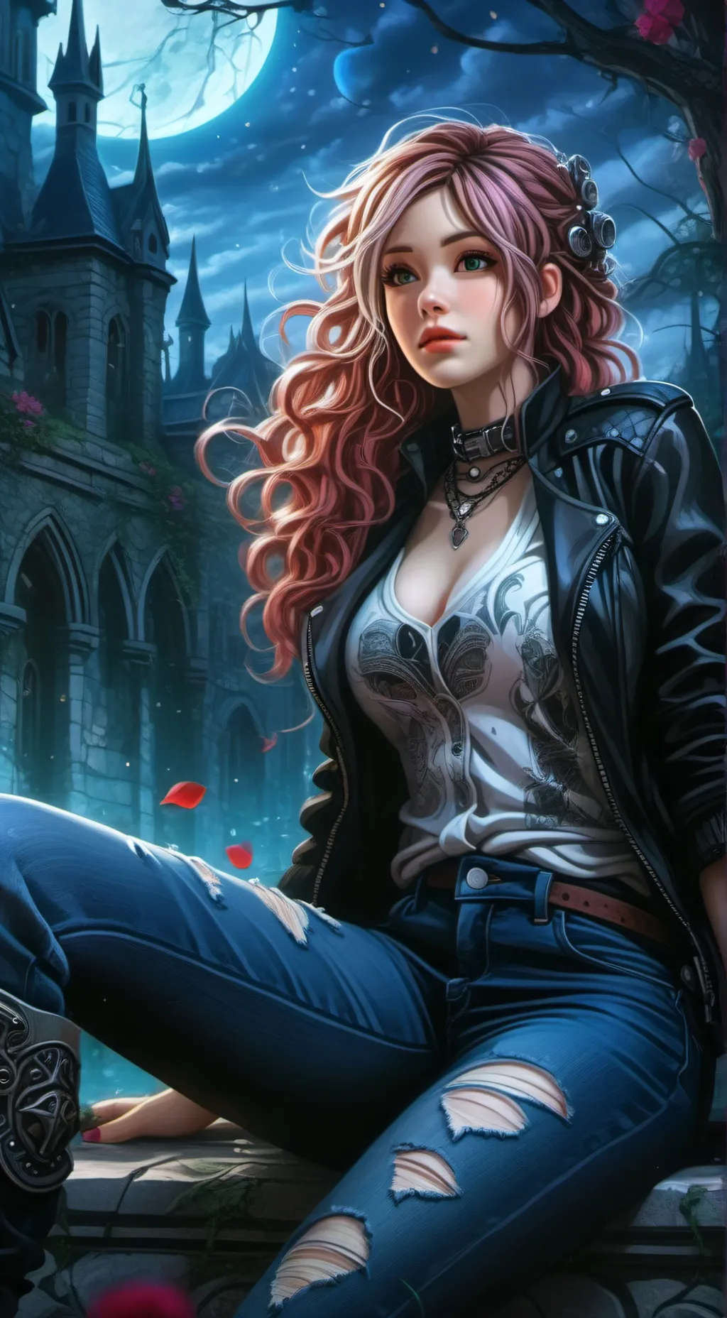 ai character: Autumn  background