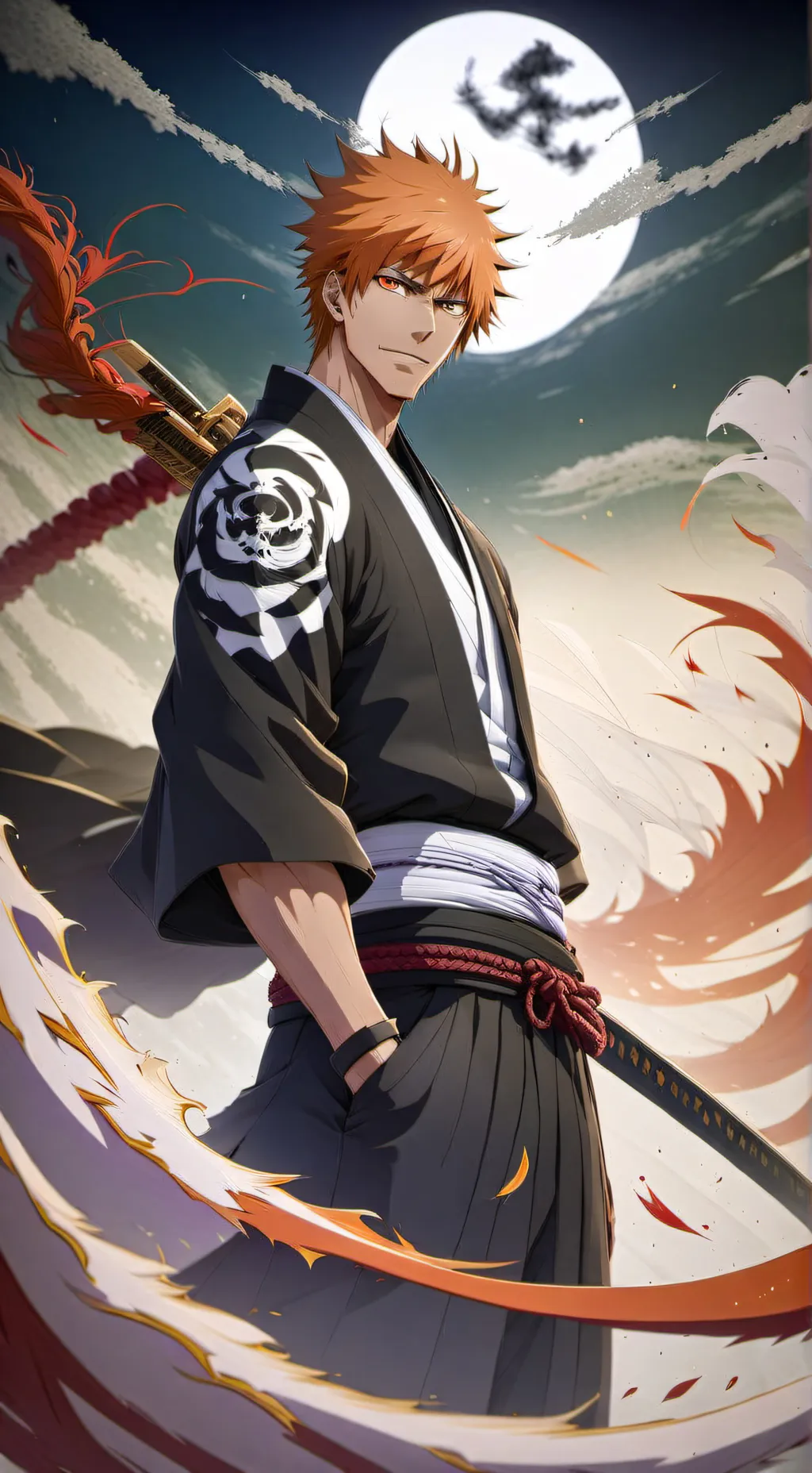ai character: Ichigo Kurosaki background