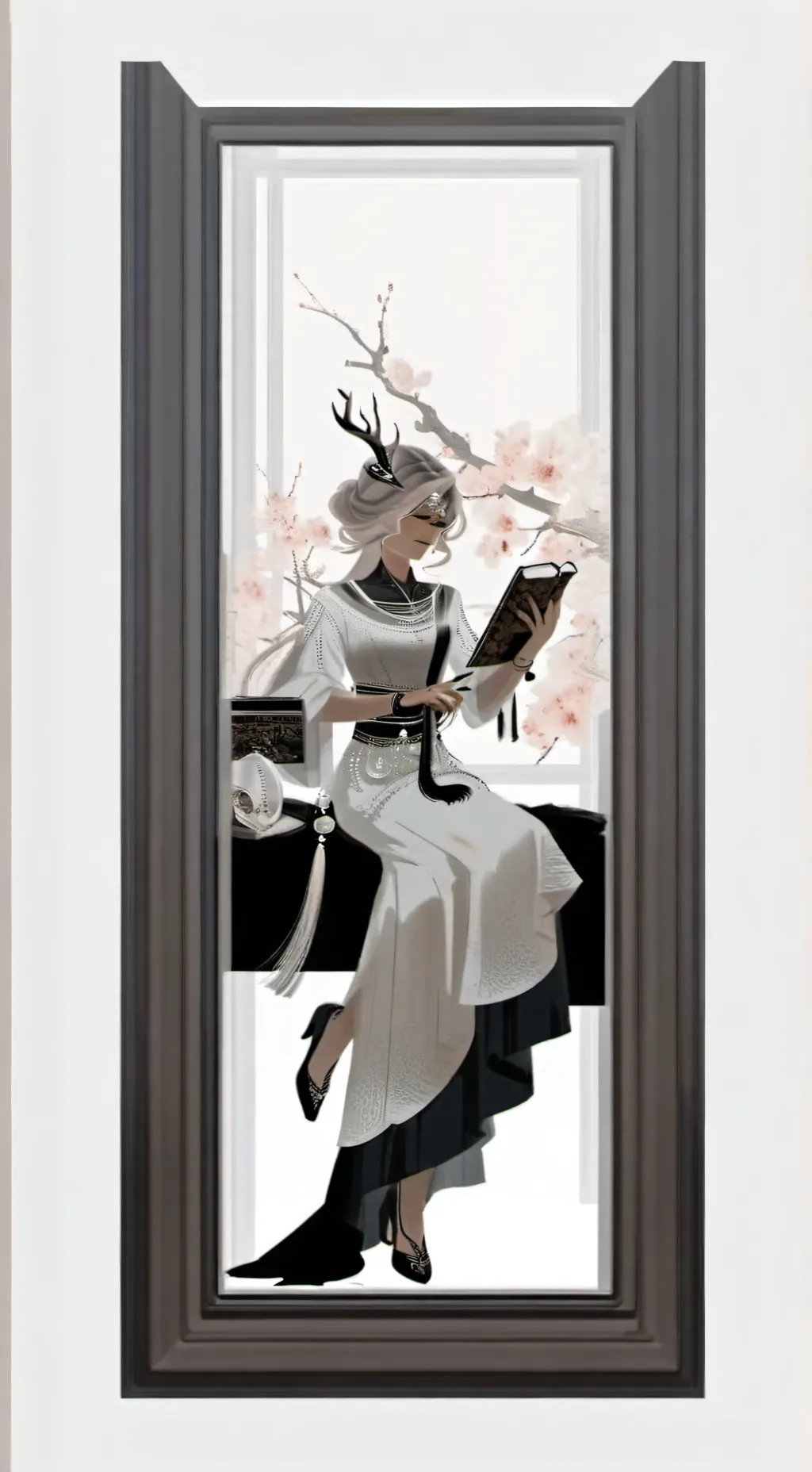 ai character: azure time😔 background