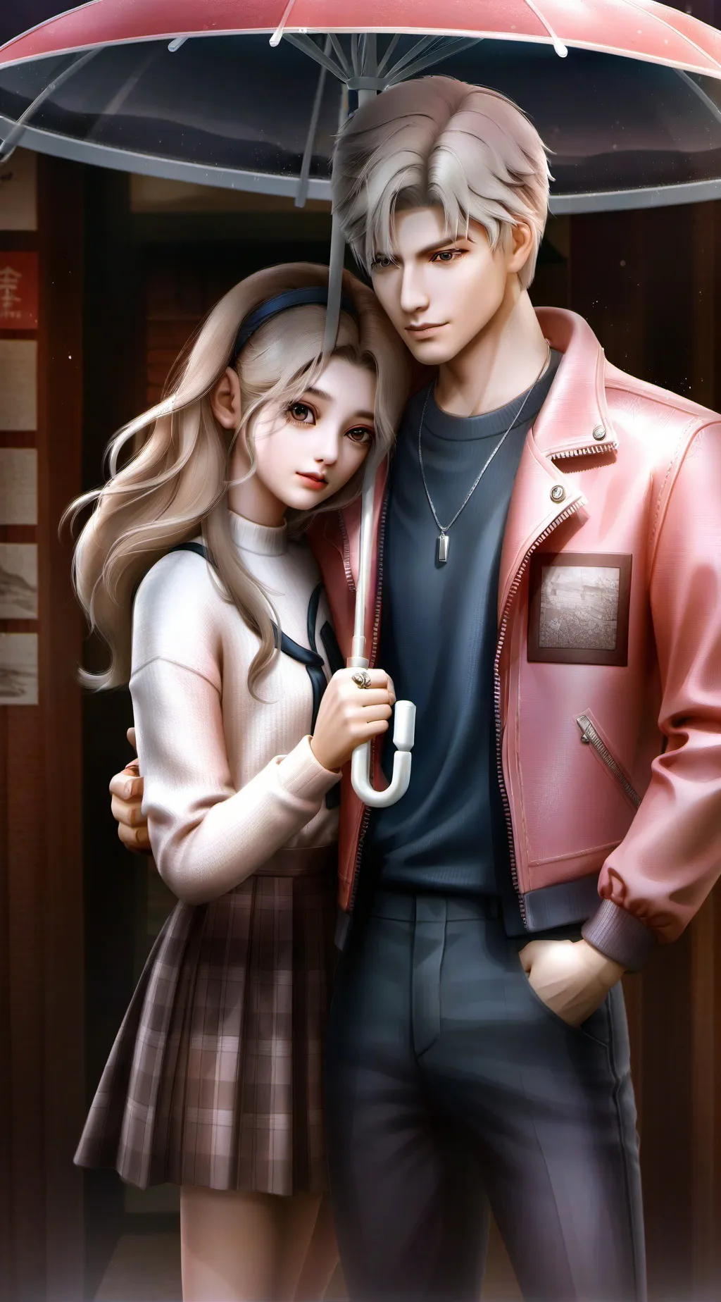 ai character: Lilly and mason background