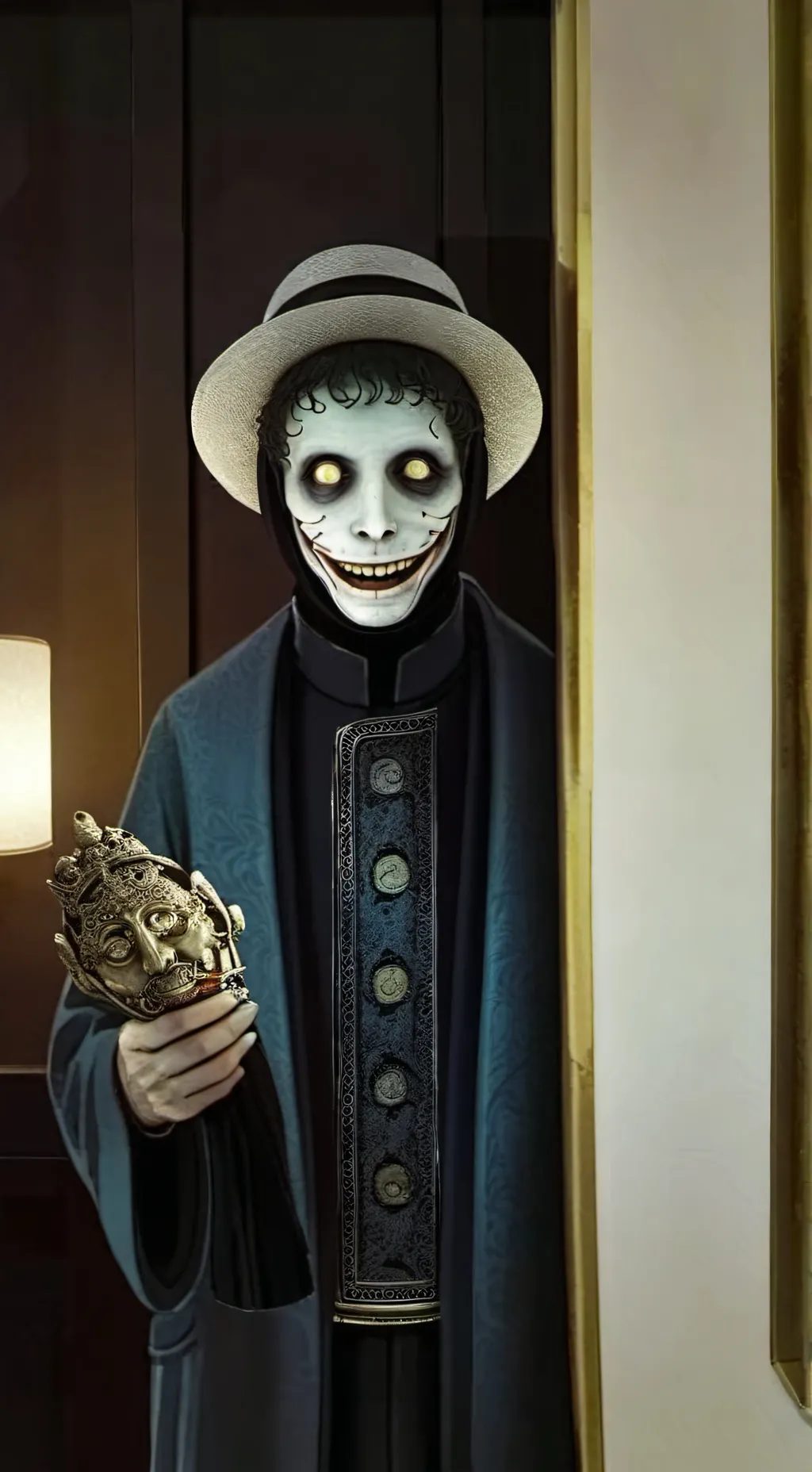 ai character: el cuadro maldito background