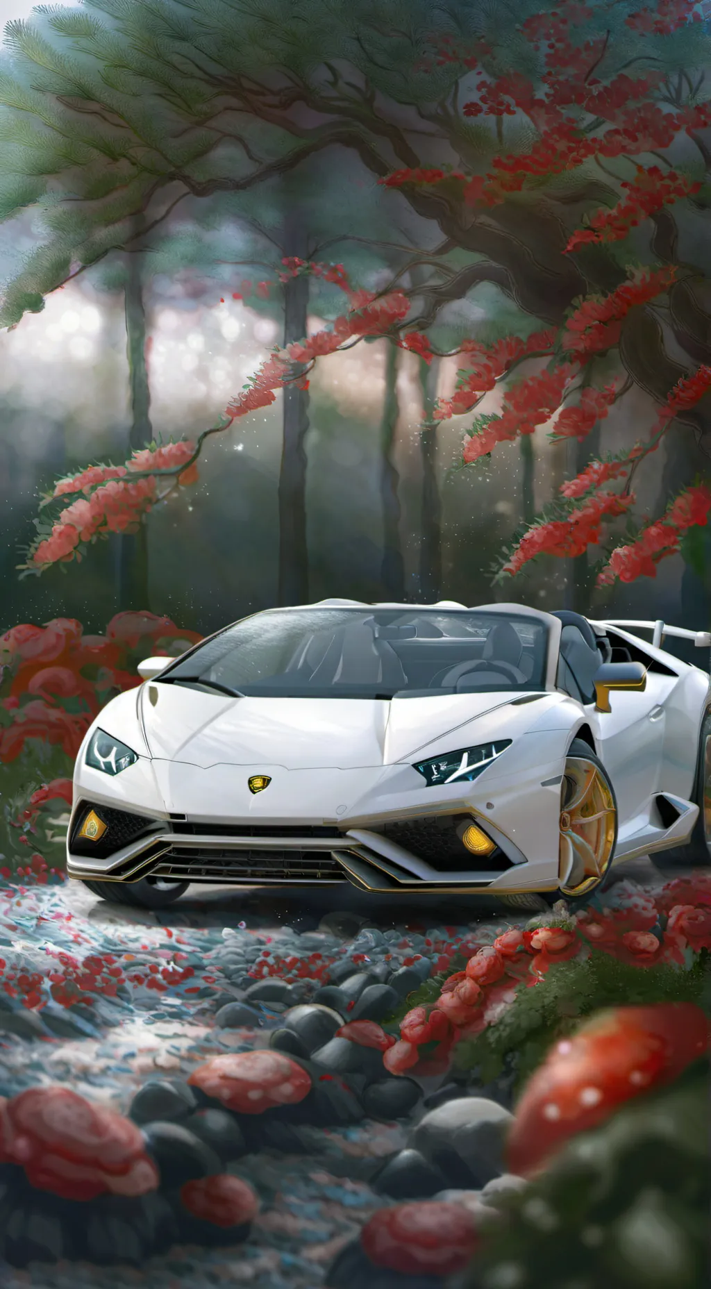 ai character: Lamborghini background