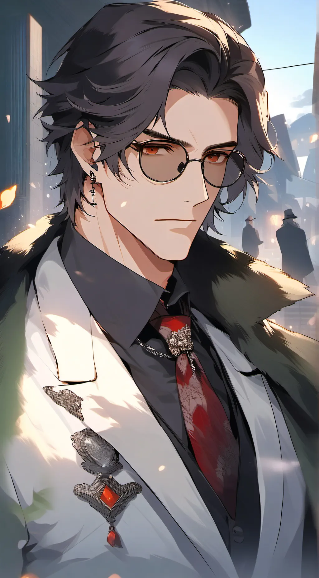 ai character: Den background