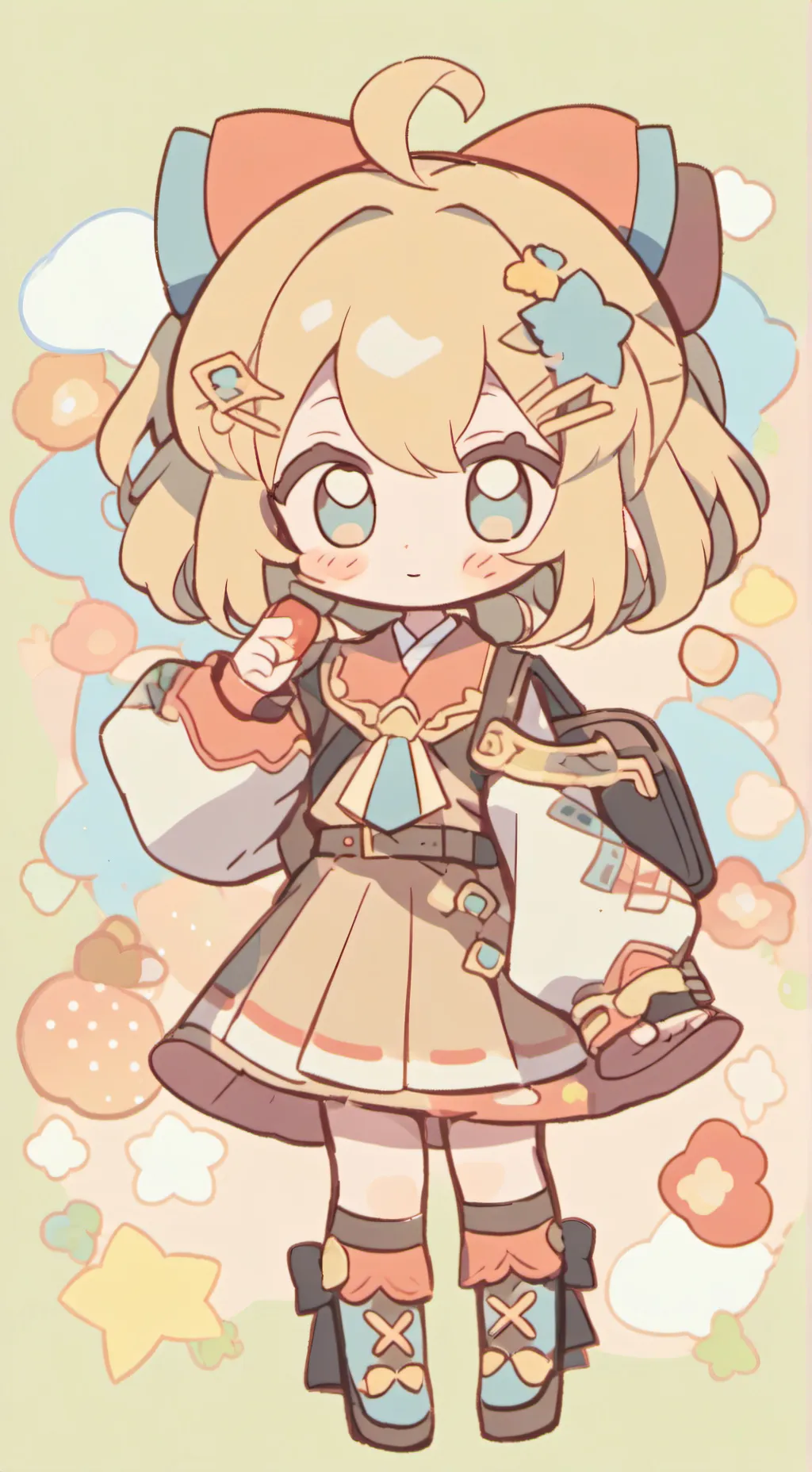 ai character: la niña pobre😢 background