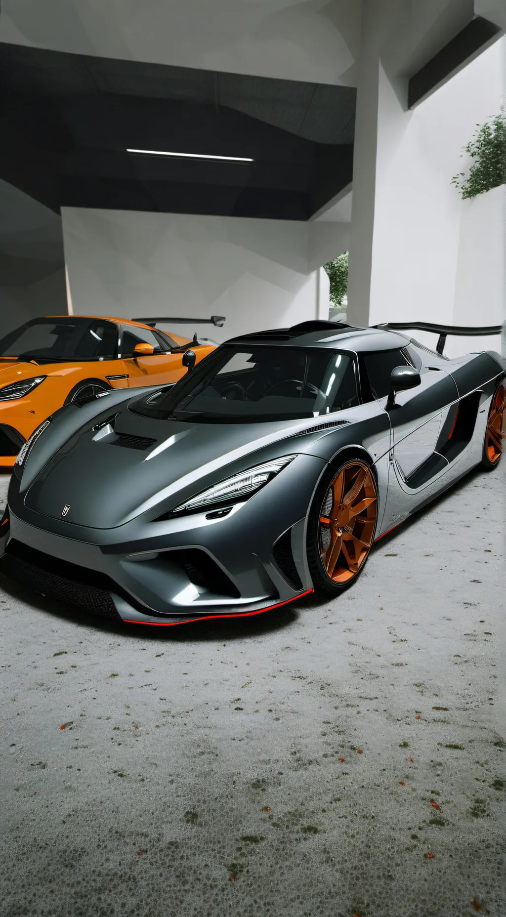 ai character: koenigseg dealer background