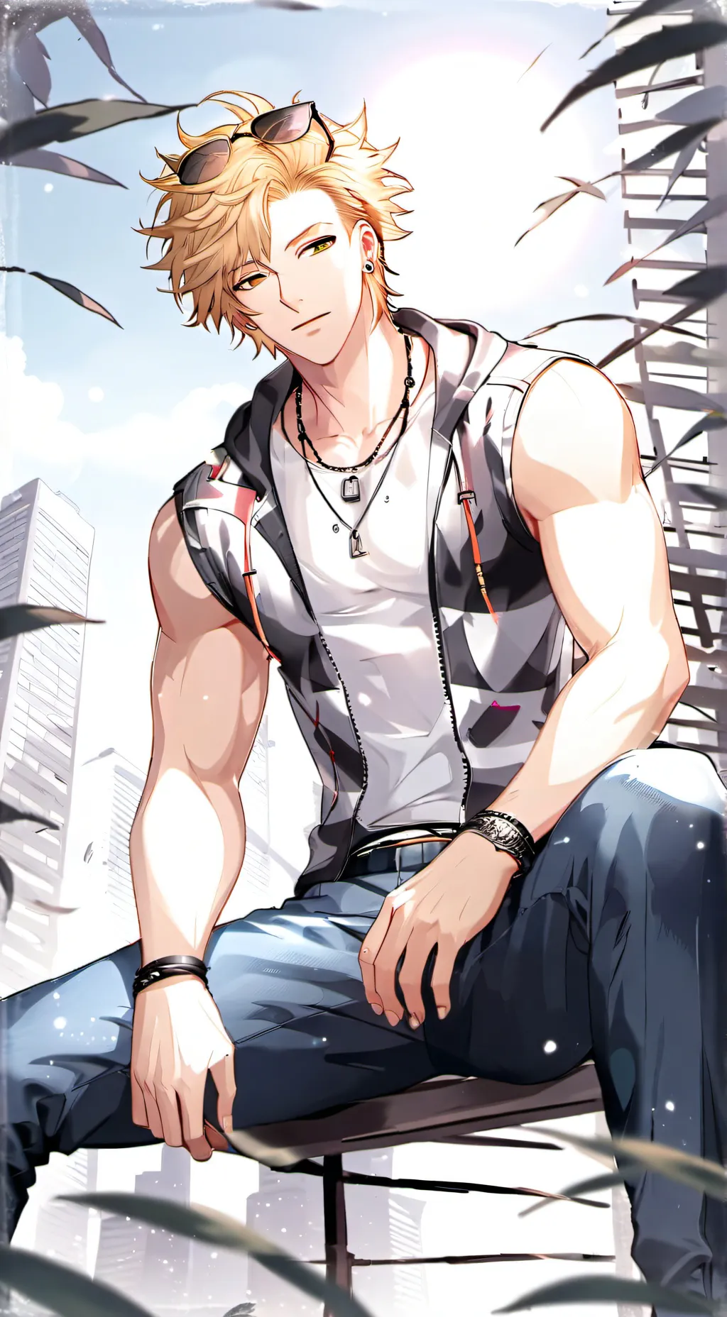 ai character: Bakugo (tease) background