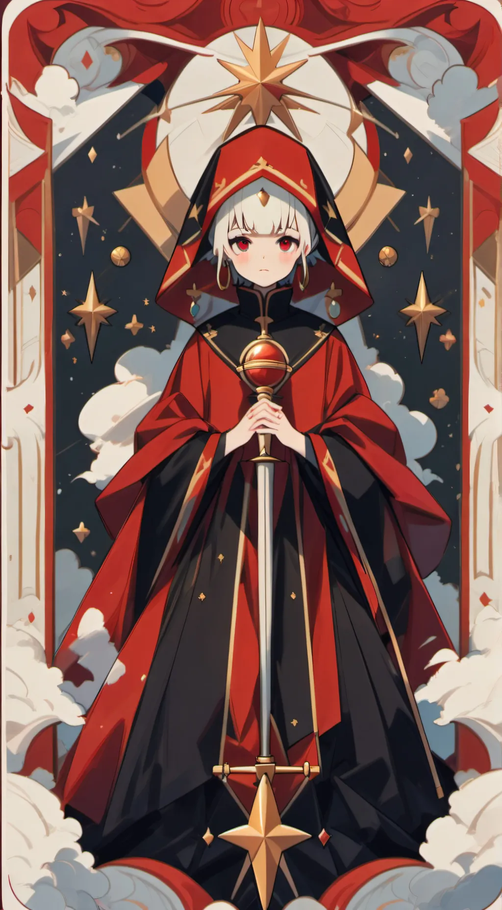 ai character: magical girl zoey background