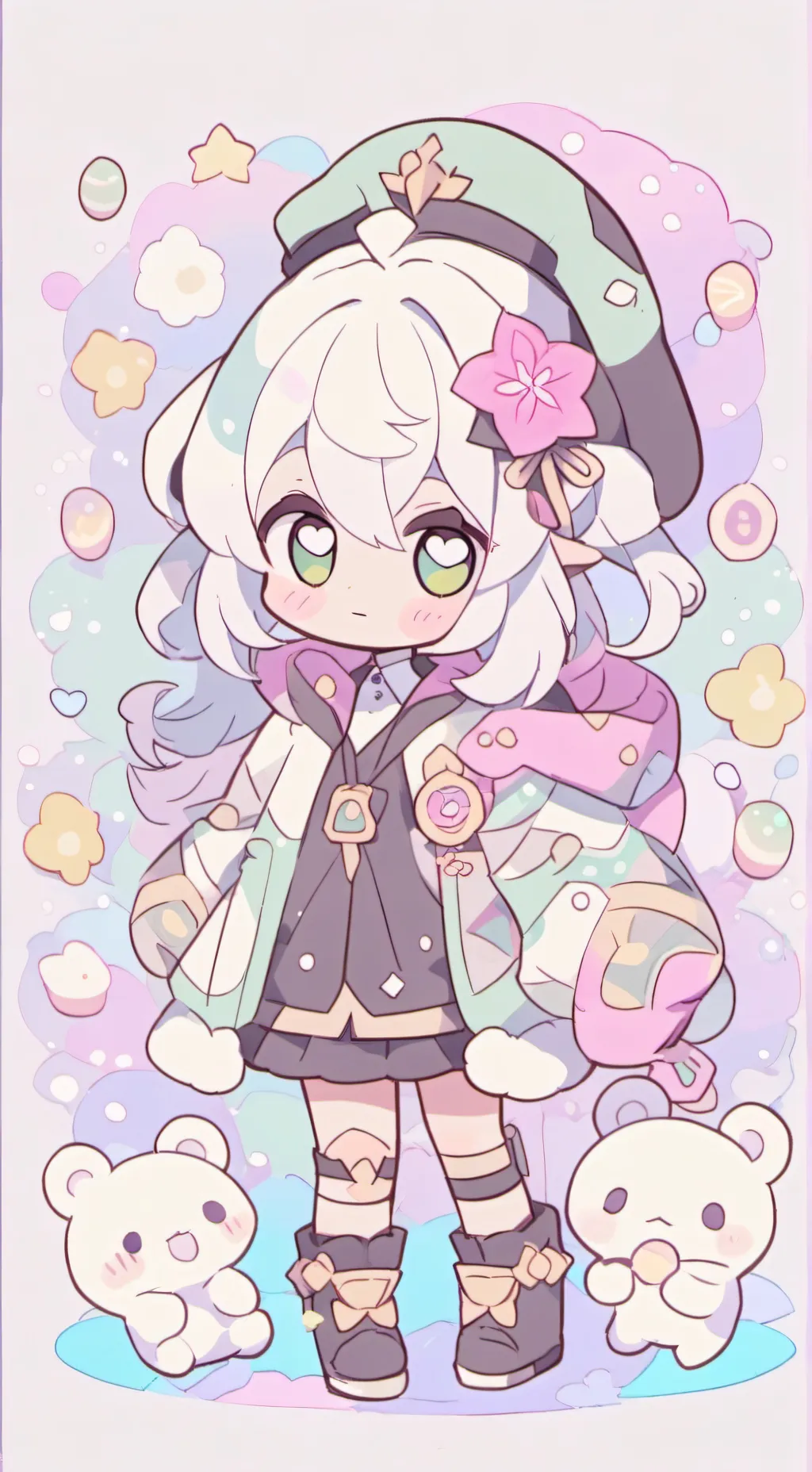 ai character: último en skibi background