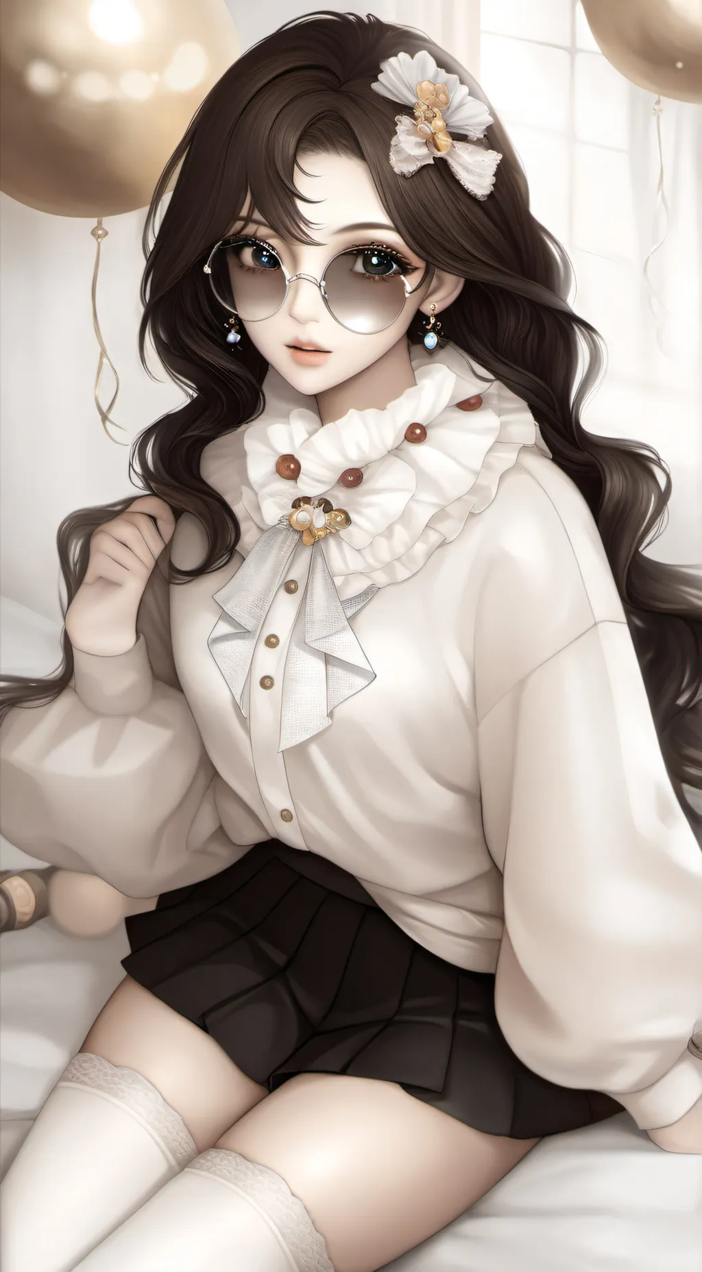 ai character: ༻𓊈𒆜ᴇᴍᴍᴀ 𒆜𓊉༺ background